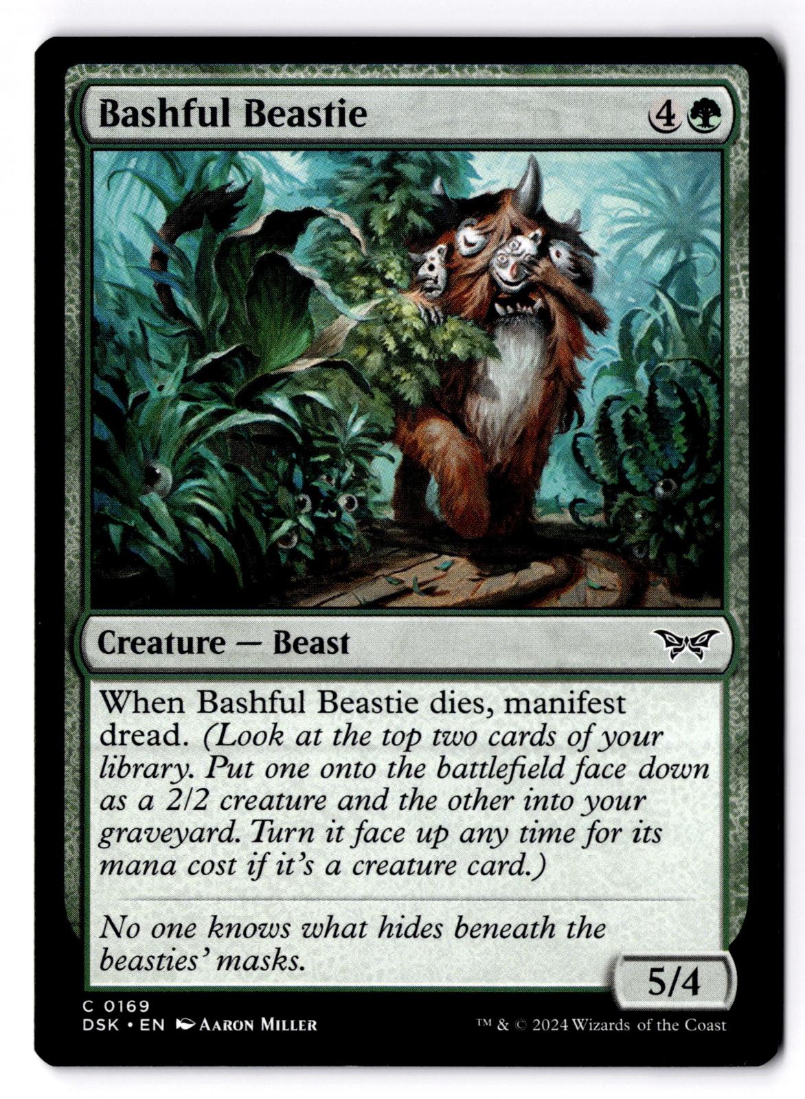 Bashful Beastie 169 Common Duskmourn: House of Horror Magic: The Gathering LP
