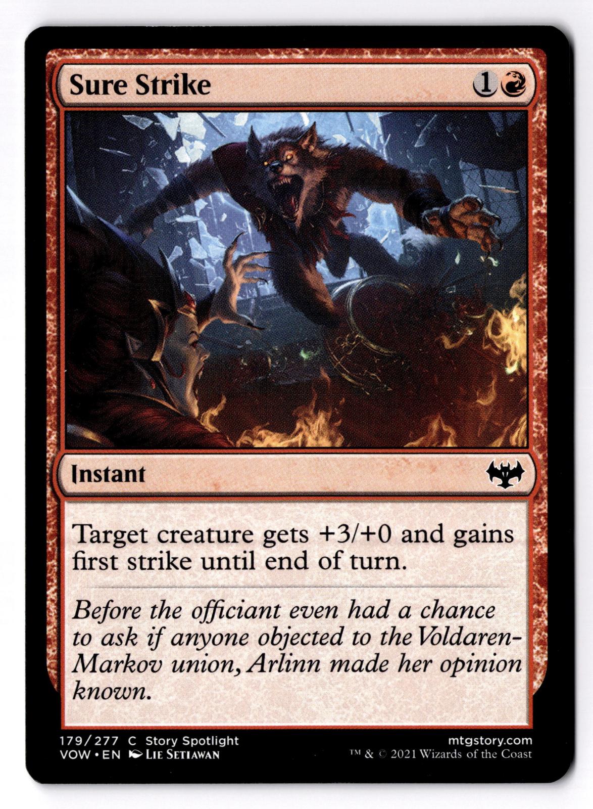 Sure Strike 179 Common Innistrad: Crimson Vow Magic: The Gathering LP