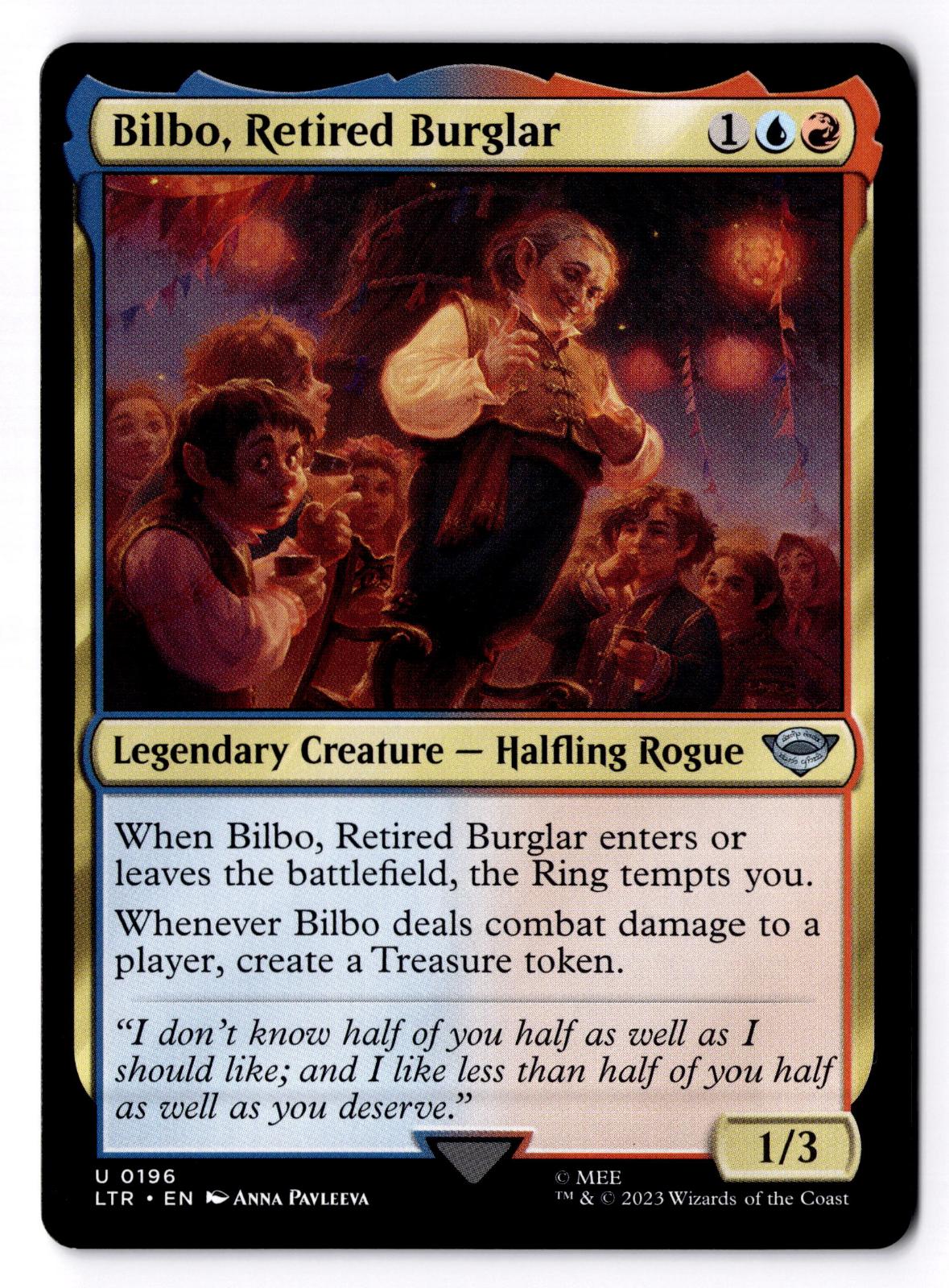 Bilbo, Retired Burglar 196 The Lord of the Rings Magic: The Gathering LP