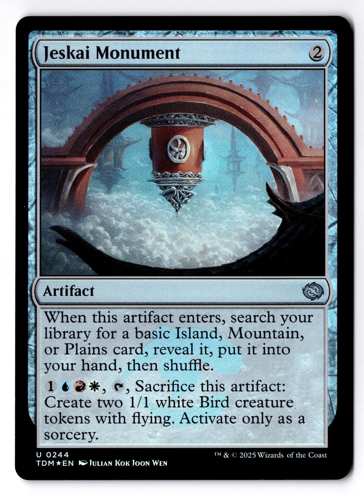 Jeskai Monument 244 Uncommon Tarkir: Dragonstorm Magic: The Gathering Foil LP