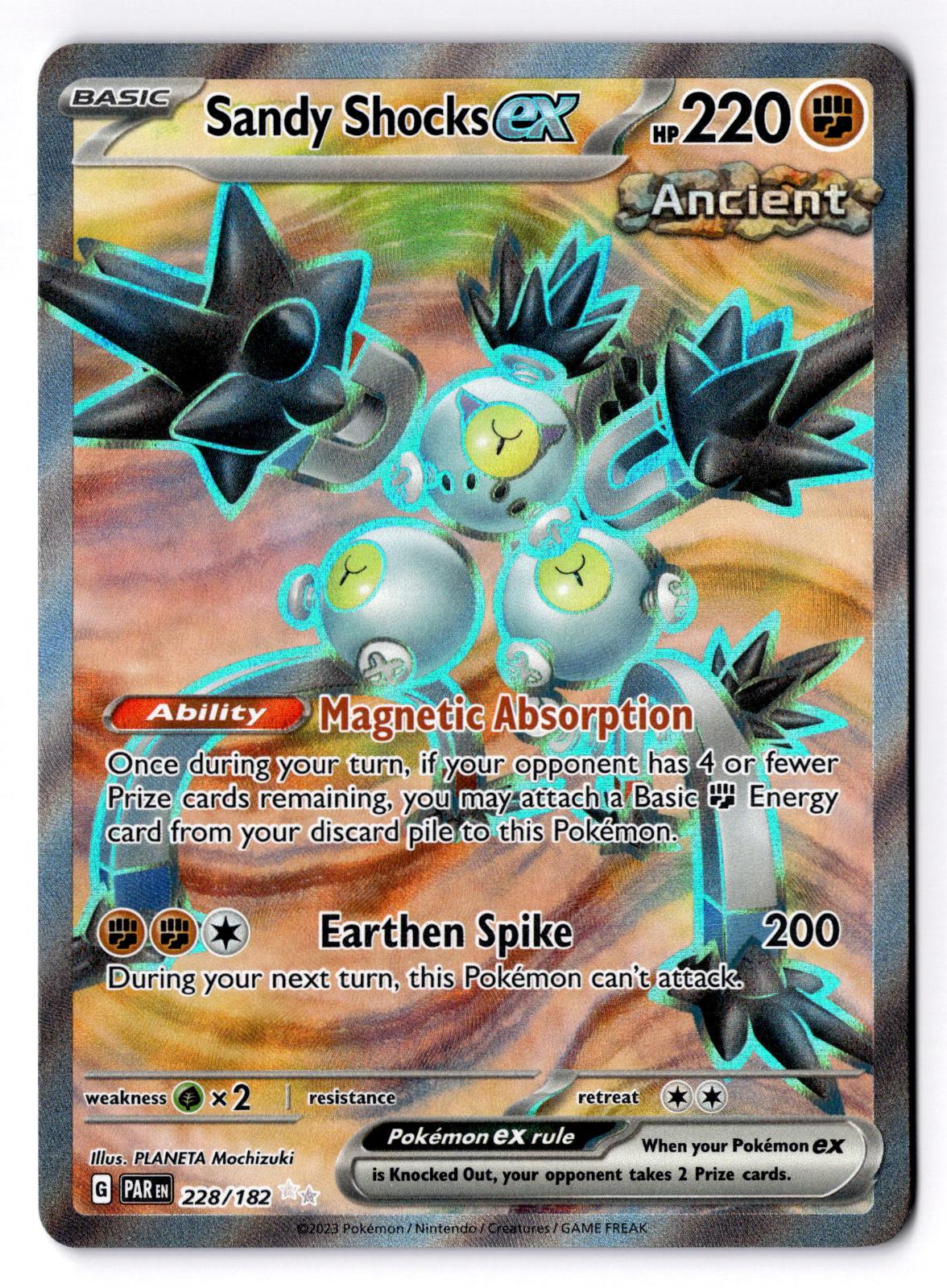Sandy Shocks ex 228/182 Ultra Rare Paradox Rift Pokemon Holo Near Mint