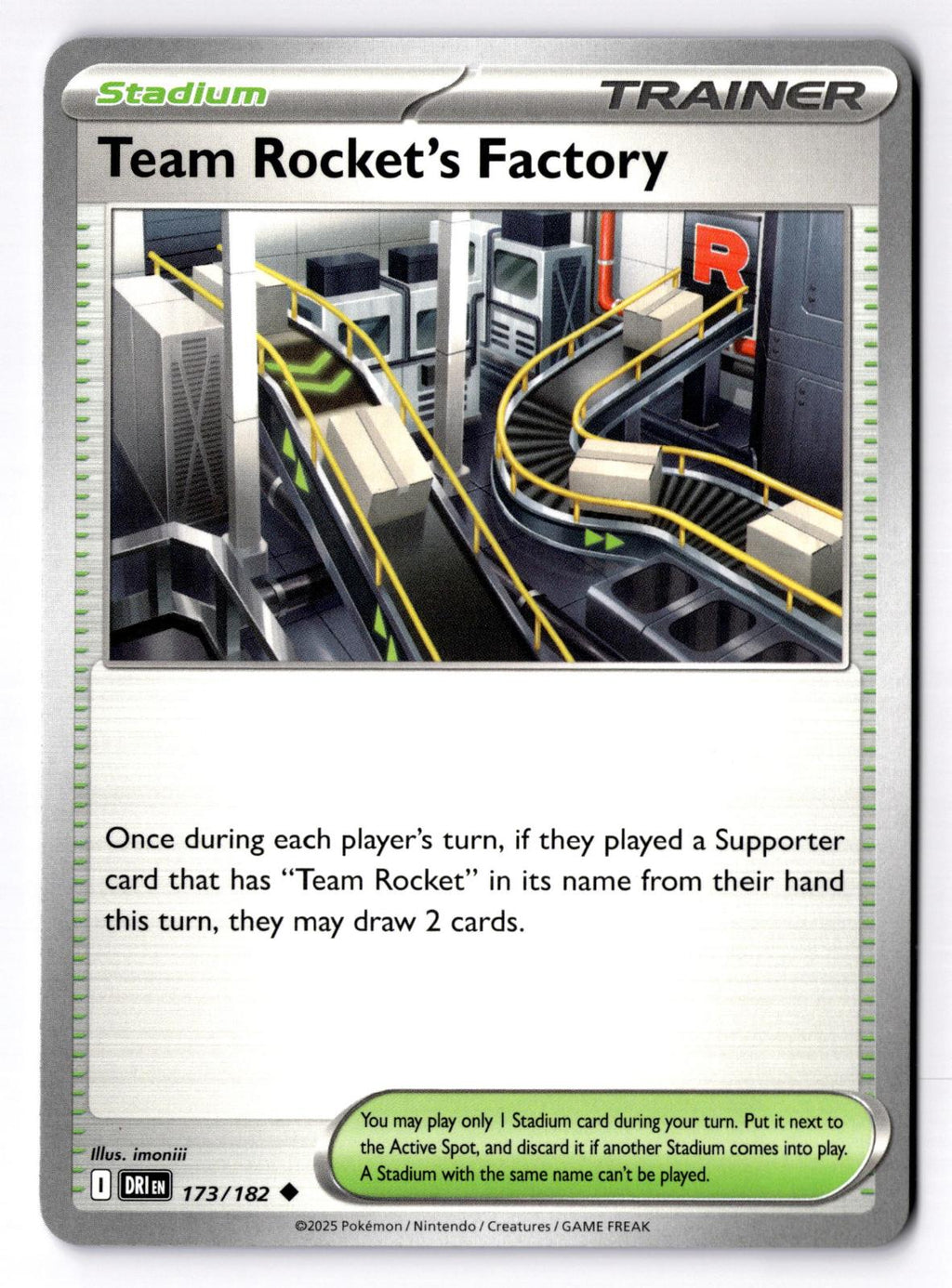 Team Rocket's Factory 173/182 Uncommon Destined Rivals Pokemon Near Mint