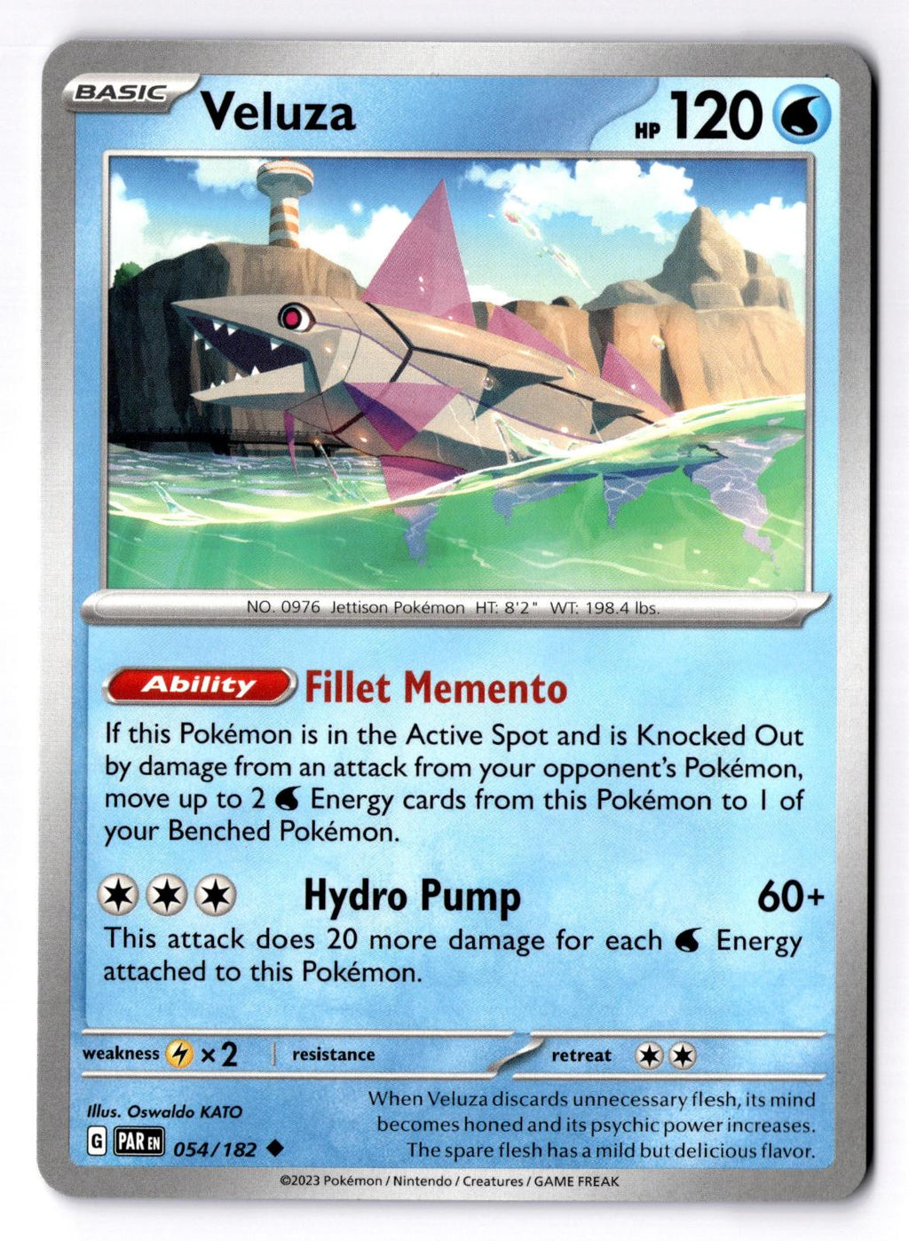 Veluza 054/182 Uncommon Paradox Rift Pokemon Near Mint