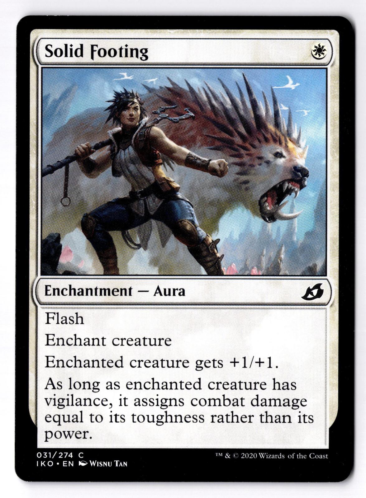 Solid Footing 31 Common Ikoria: Lair of Behemoths Magic: The Gathering LP