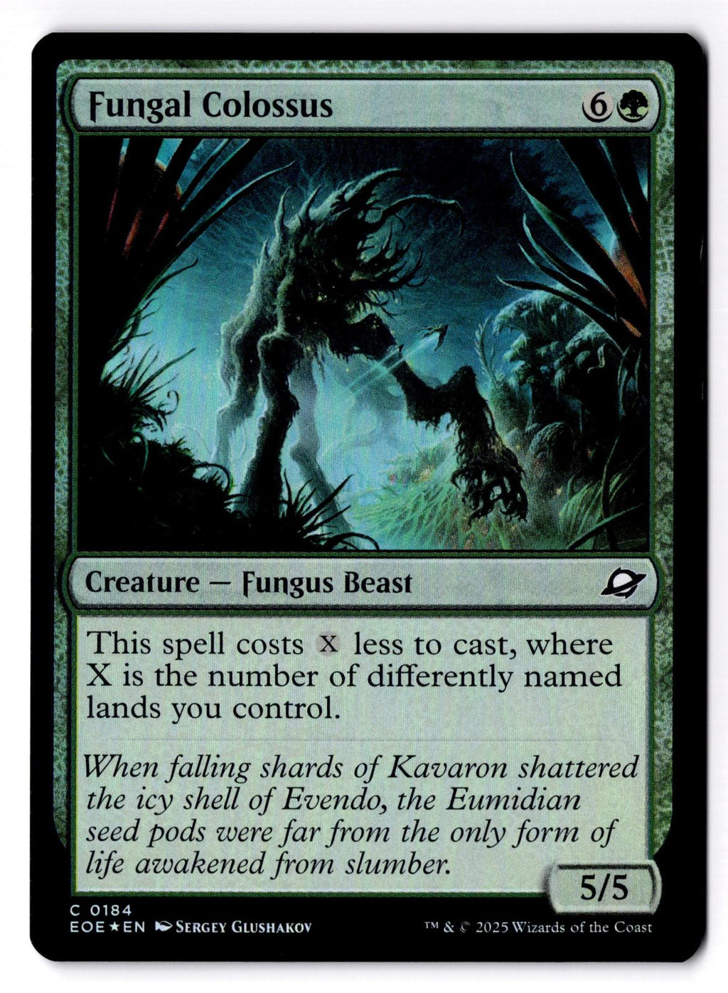 Fungal Colossus 184 Common Edge of Eternities Magic: The Gathering Foil LP