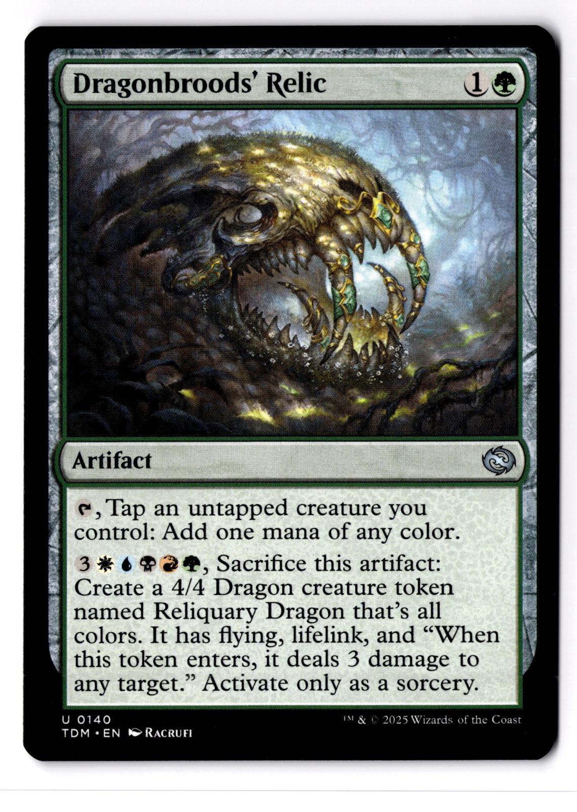 Dragonbroods' Relic 140 Uncommon Tarkir: Dragonstorm Magic: The Gathering LP