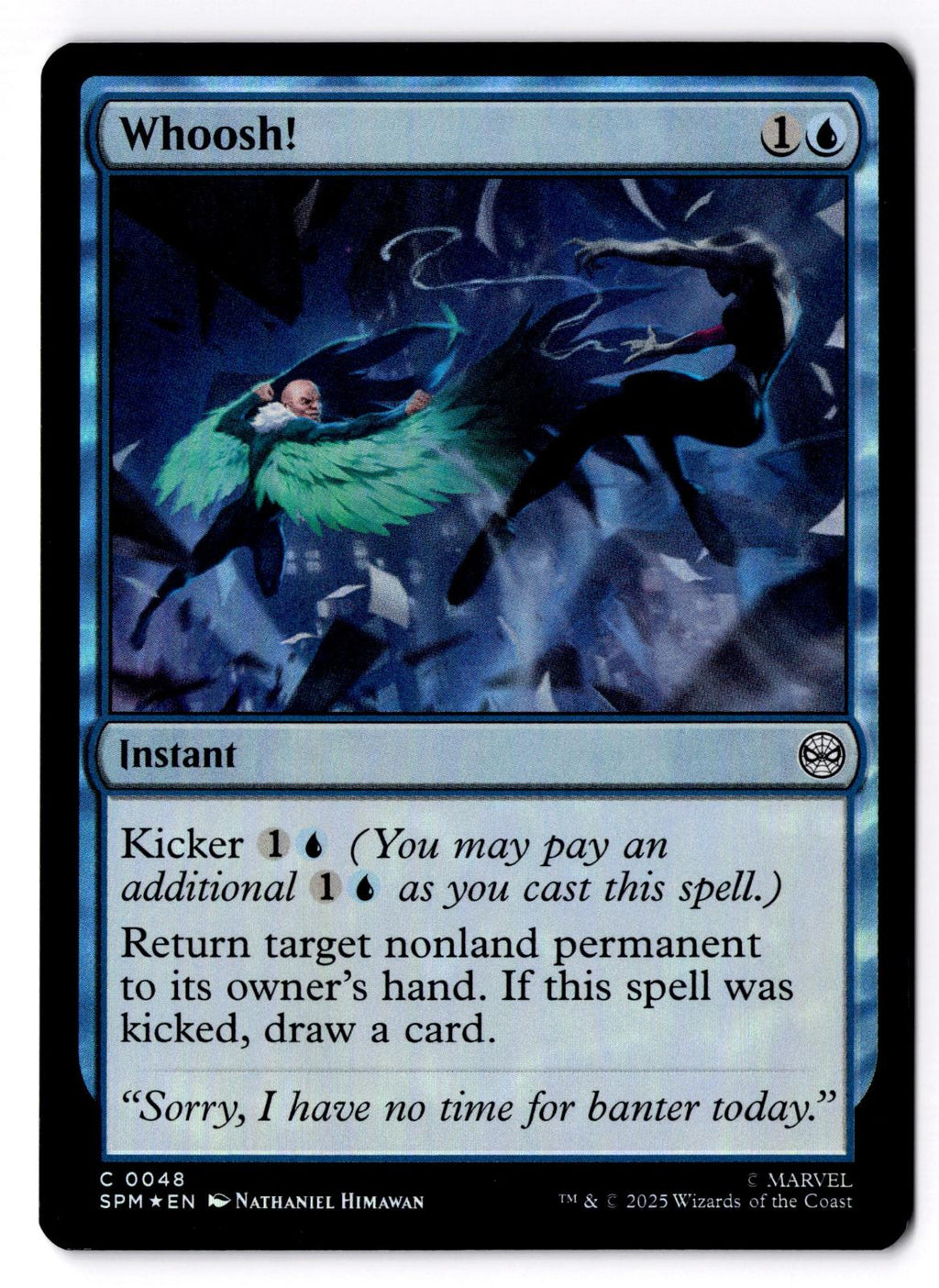 Whoosh! 48 Common Marvel's Spider-Man Magic: The Gathering Foil Lightly Played