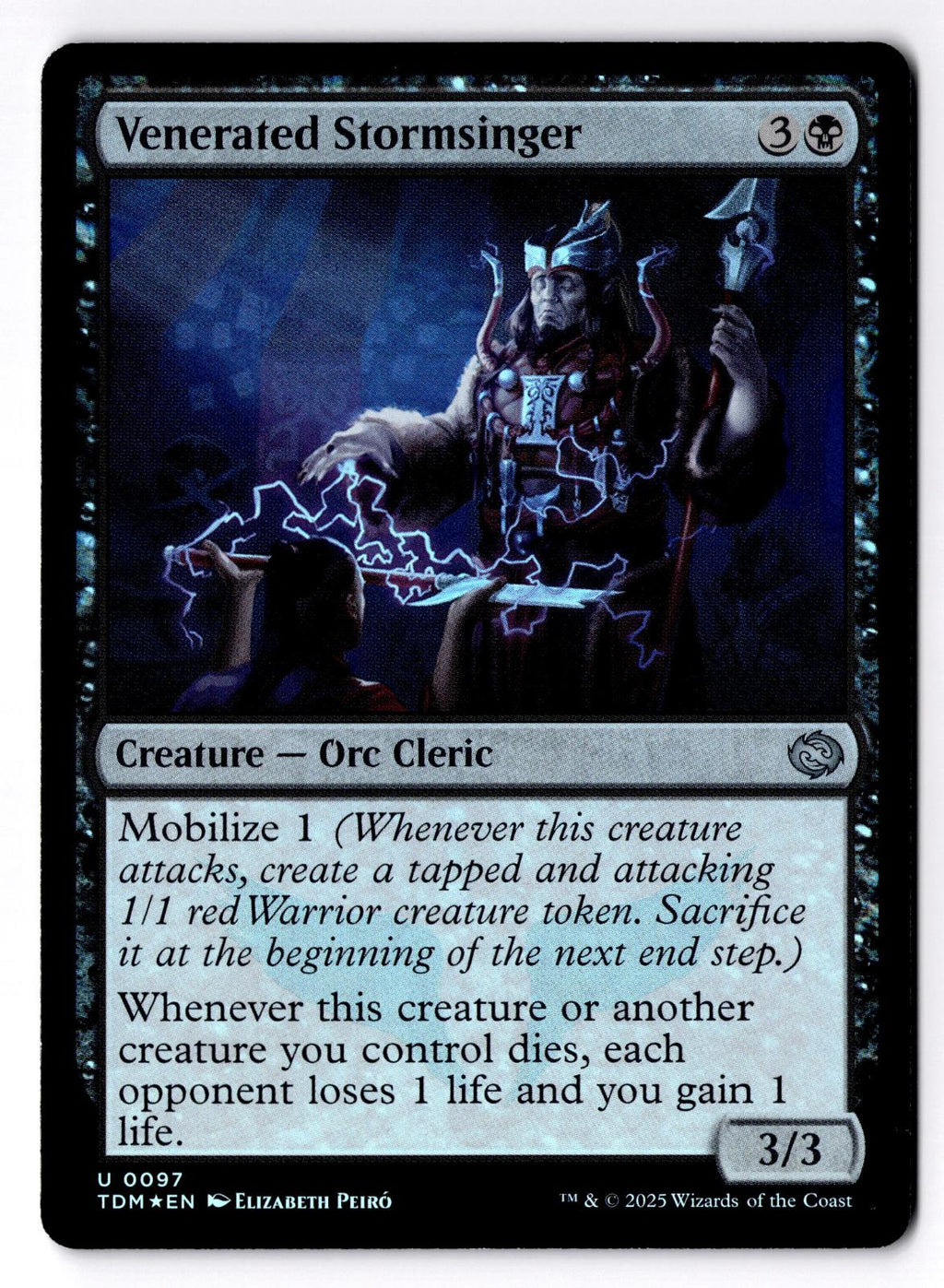 Venerated Stormsinger 97 Tarkir: Dragonstorm Magic: The Gathering Foil LP