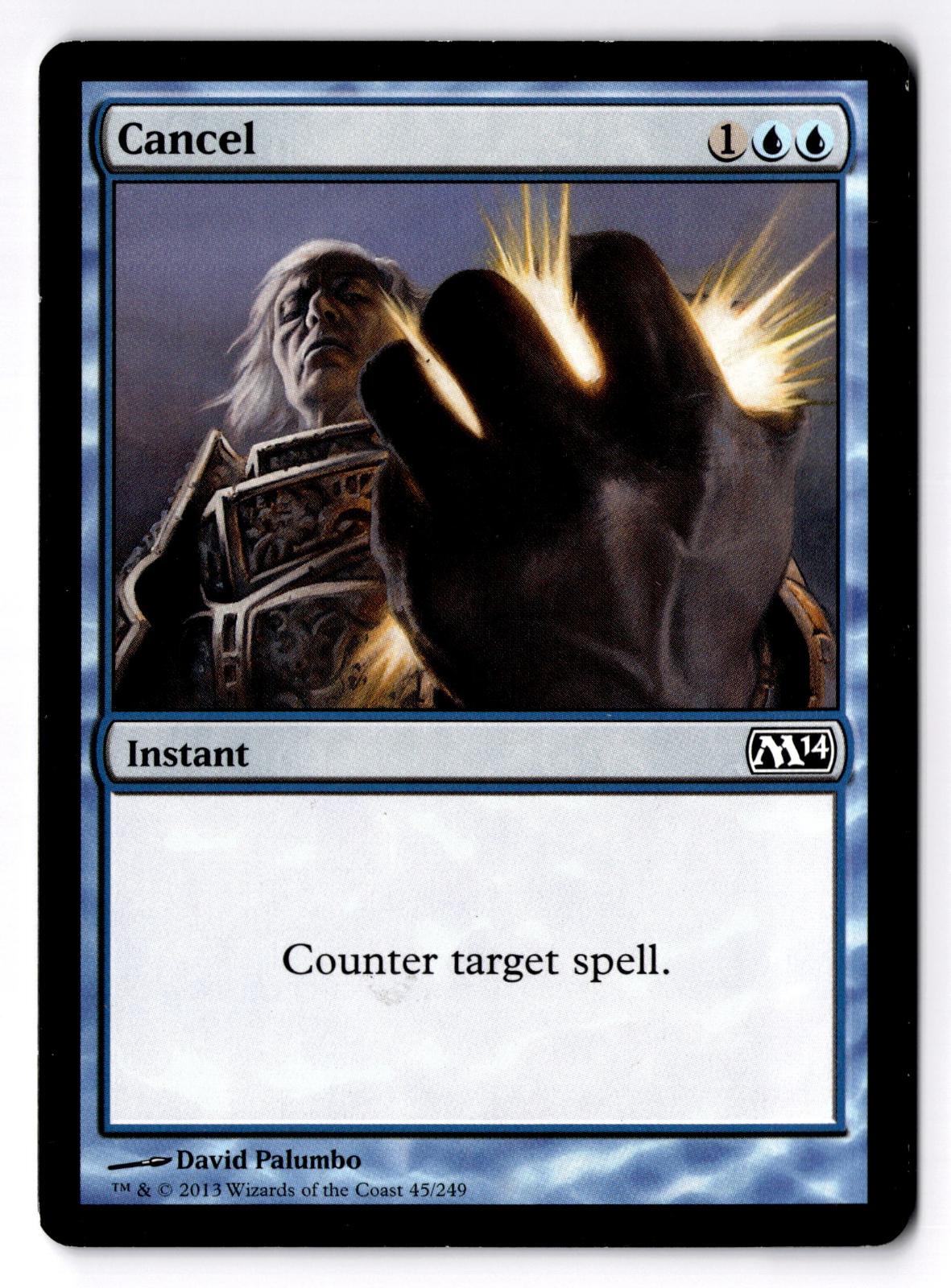 Cancel 45 Common Magic 2014 (M14) Magic: The Gathering Moderately Played