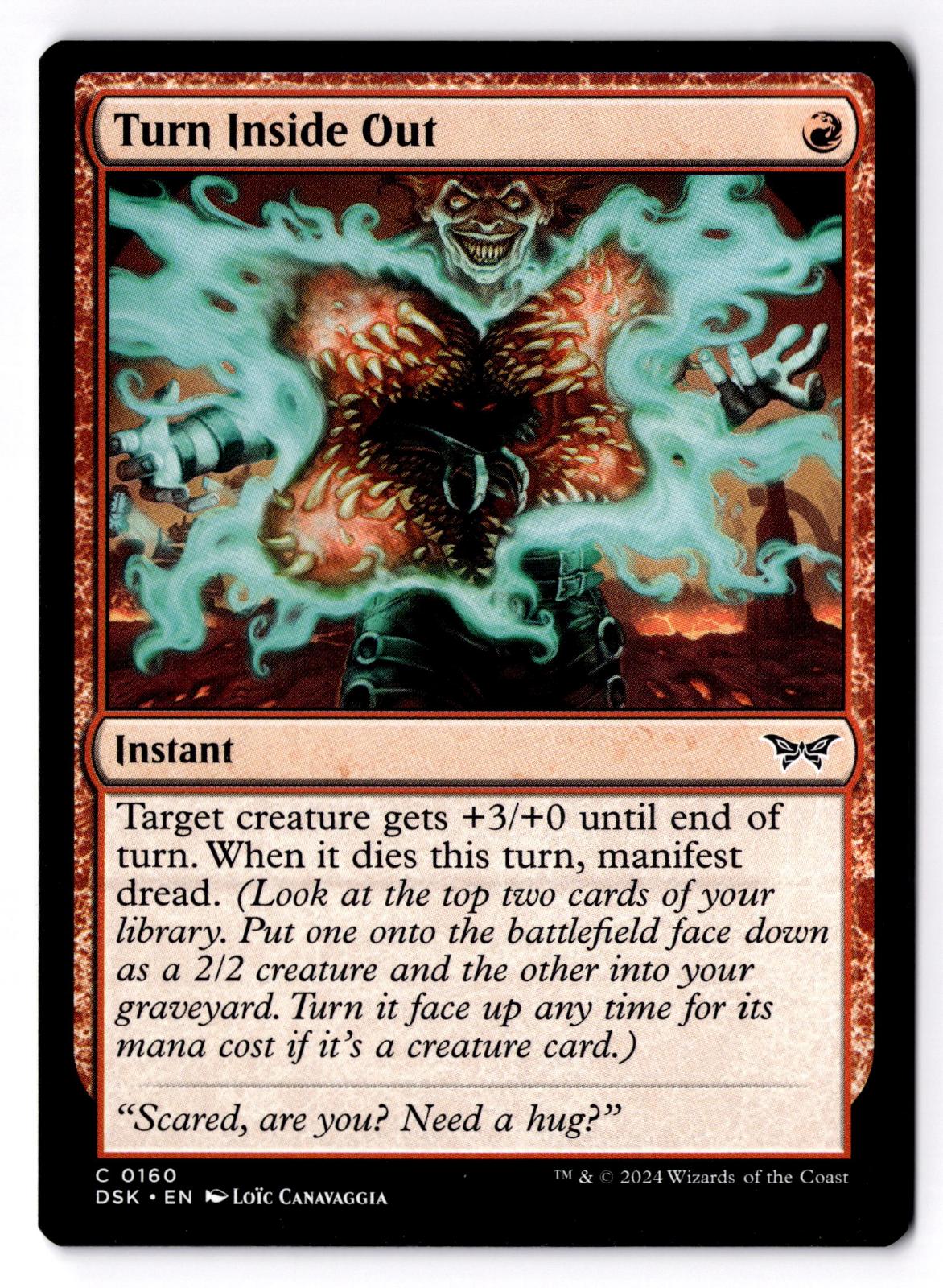 Turn Inside Out 160 Common Duskmourn: House of Horror Magic: The Gathering LP
