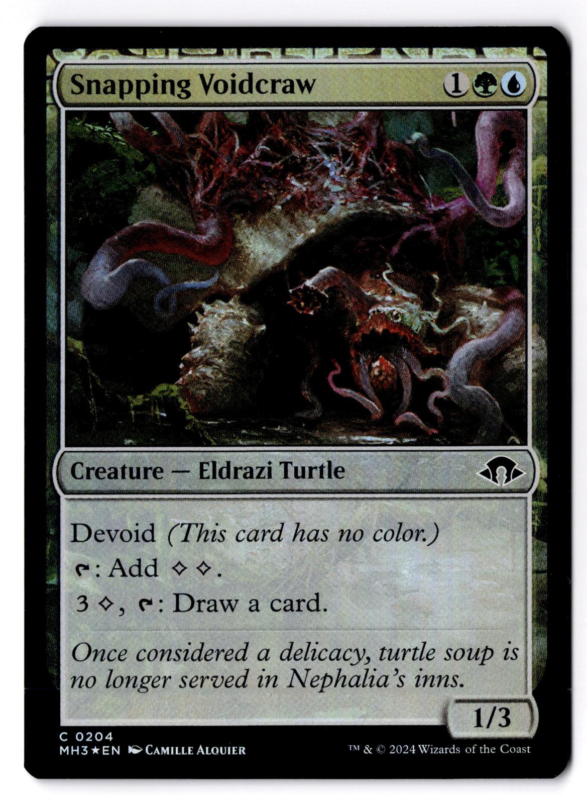 Snapping Voidcraw 204 Common Modern Horizons 3 Magic: The Gathering Foil LP