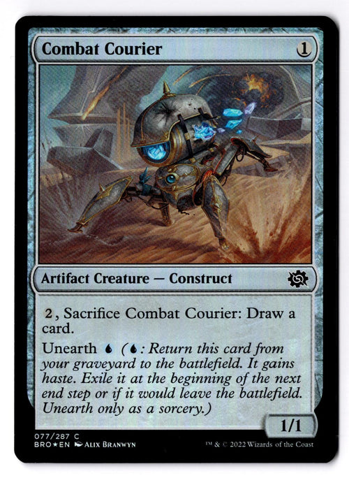 Combat Courier 77 Common The Brothers' War Magic: The Gathering Foil LP