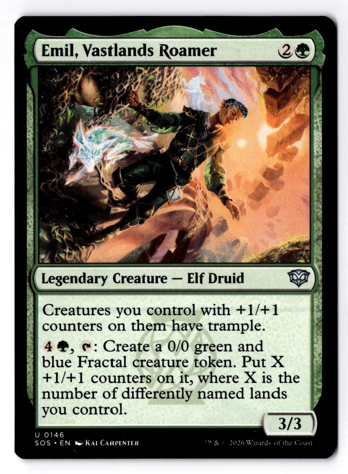 Emil, Vastlands Roamer 146 Secrets of Strixhaven Magic: The Gathering LP