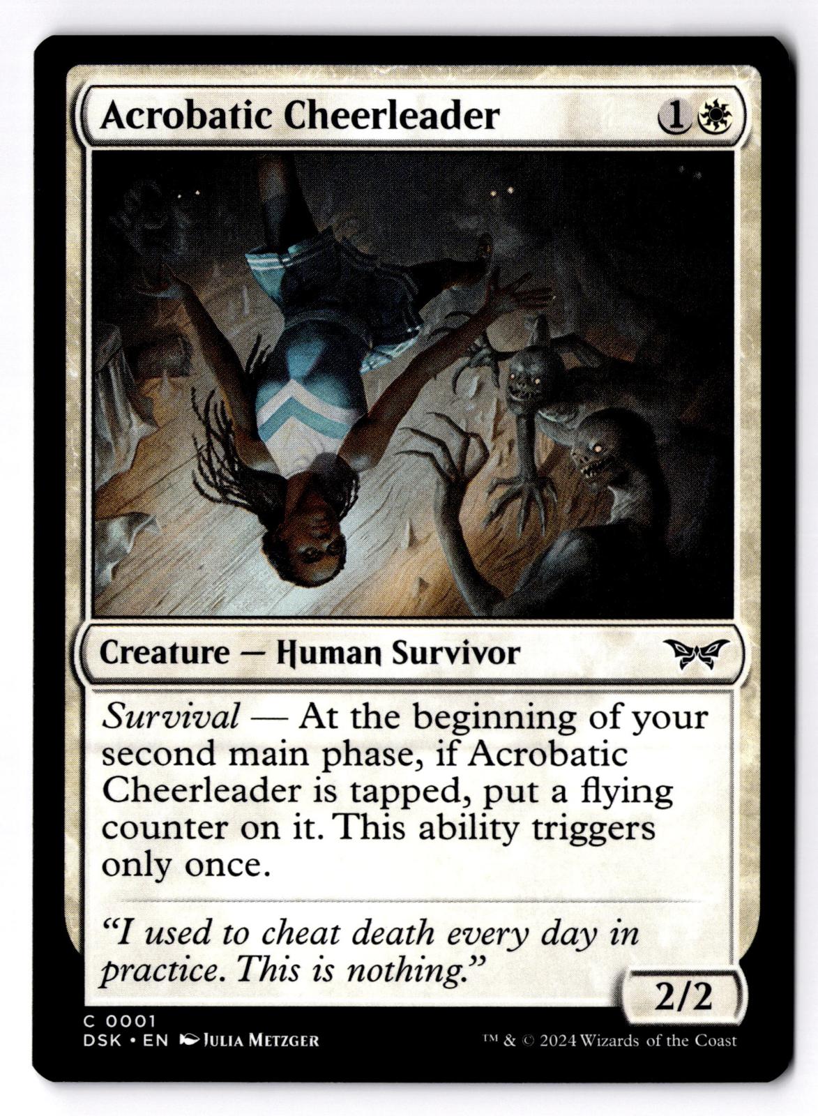 Acrobatic Cheerleader 1 Duskmourn: House of Horror Magic: The Gathering LP