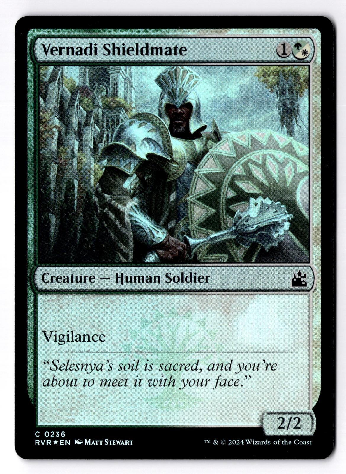 Vernadi Shieldmate 236 Common Ravnica Remastered Magic: The Gathering Foil LP