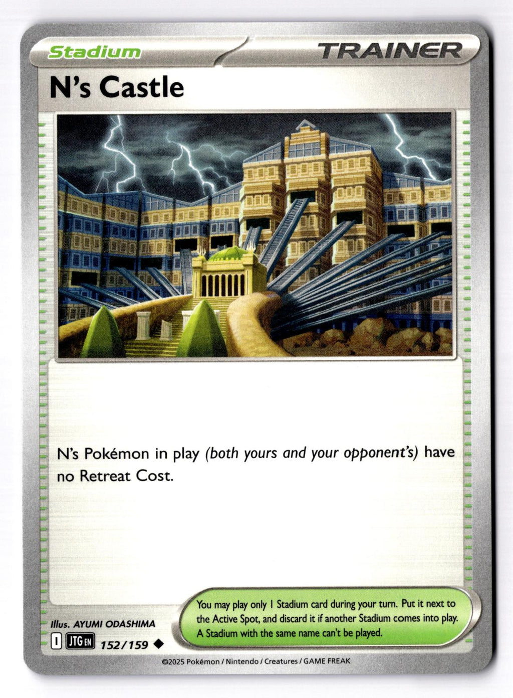 N's Castle 152/159 Uncommon Journey Together Pokemon Near Mint