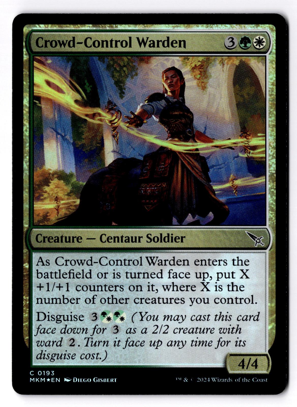 Crowd-Control Warden 193 Murders at Karlov Manor Magic: The Gathering Foil LP