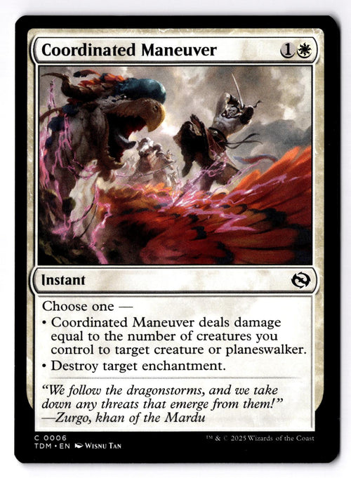 Coordinated Maneuver 6 Common Tarkir: Dragonstorm Magic: The Gathering LP