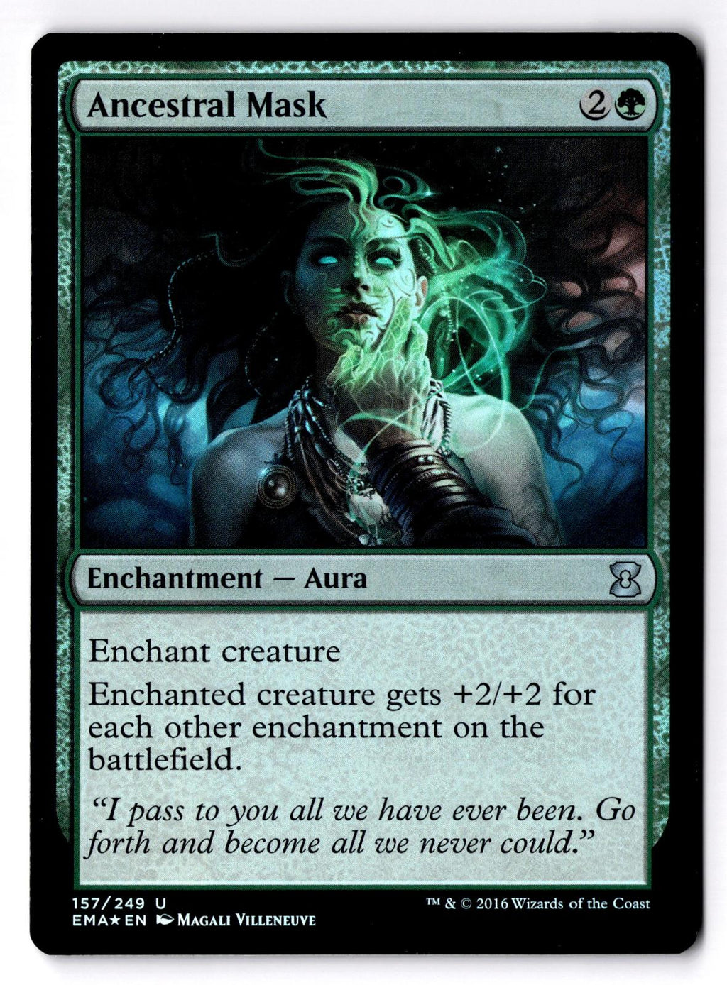 Ancestral Mask 157 Uncommon Eternal Masters Magic: The Gathering Foil LP