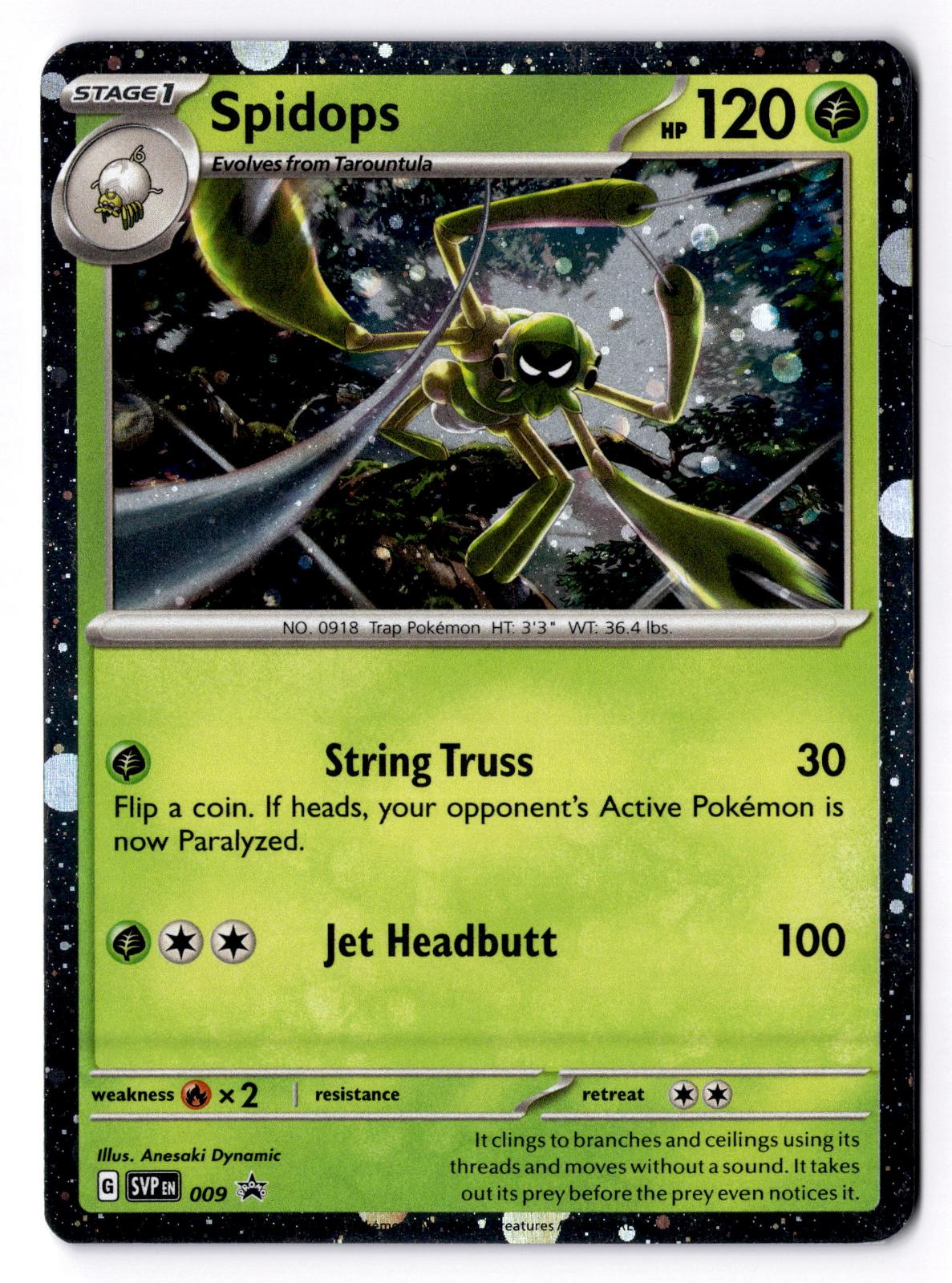 Spidops 009 Holo Promo Scarlet & Violet Promo Pokemon Near Mint