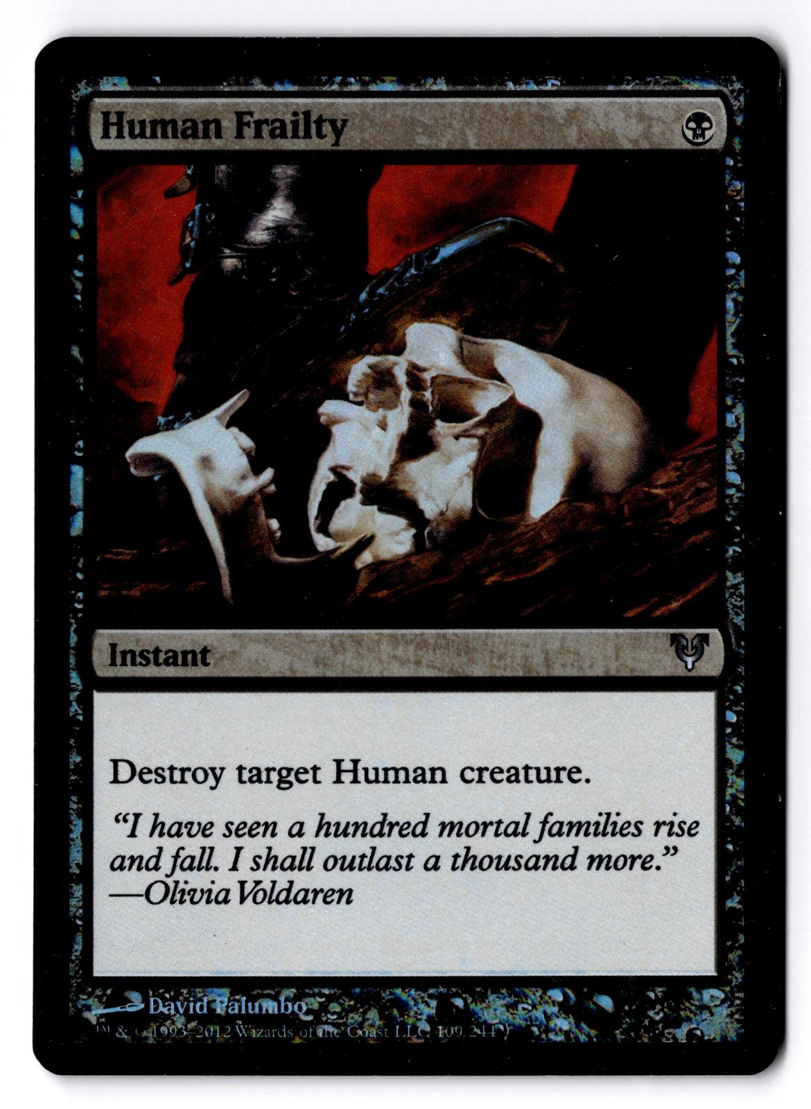 Human Frailty 109 Uncommon Avacyn Restored Magic: The Gathering Foil LP