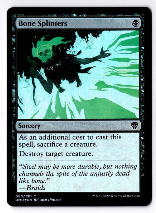 Bone Splinters 83 Common Dominaria United Magic: The Gathering Foil LP