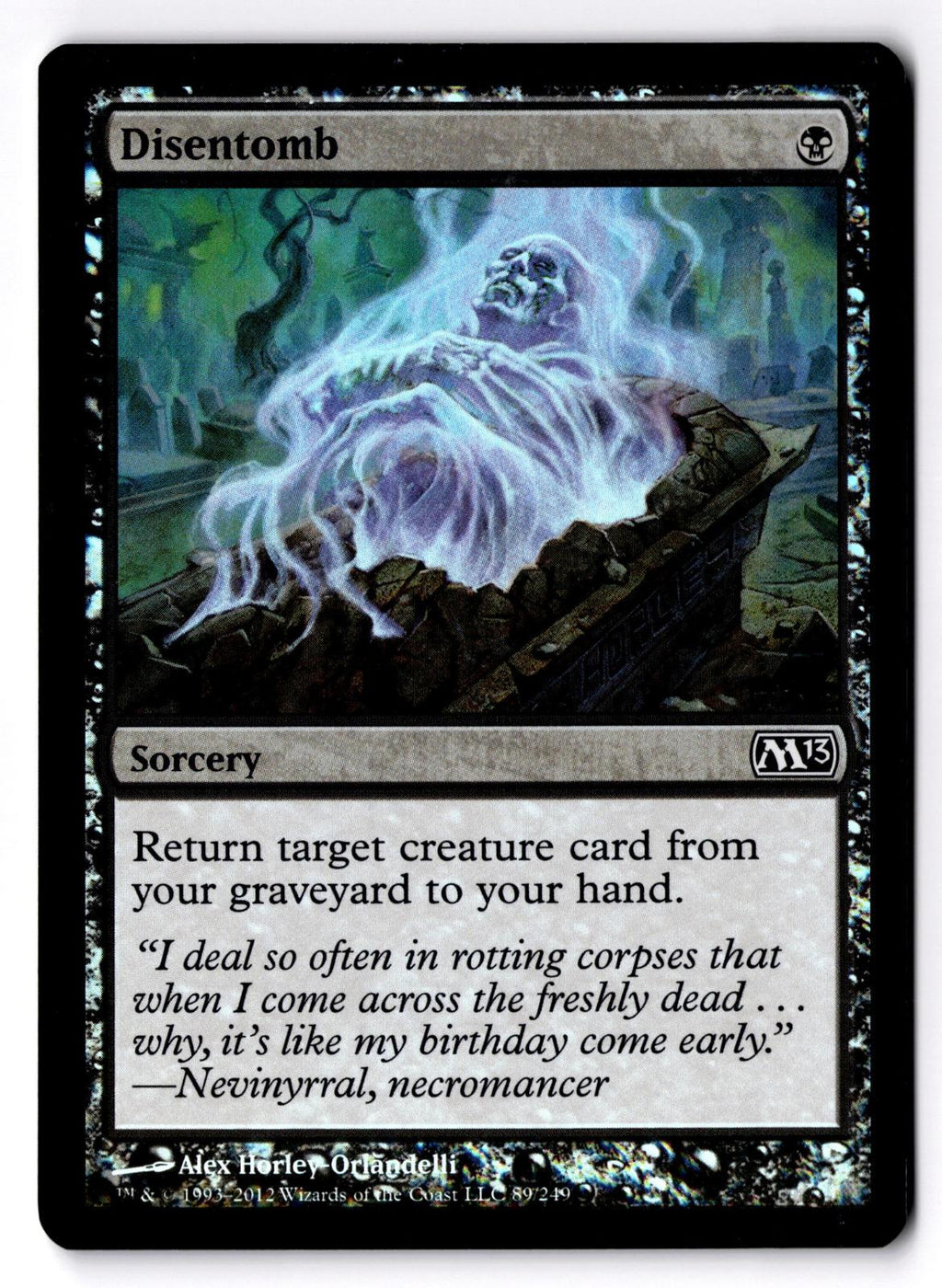 Disentomb 89 Common Magic 2013 (M13) Magic: The Gathering Foil Lightly Played