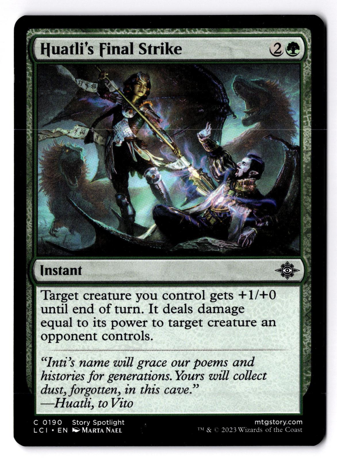 Huatli's Final Strike 190 The Lost Caverns of Ixalan Magic: The Gathering LP