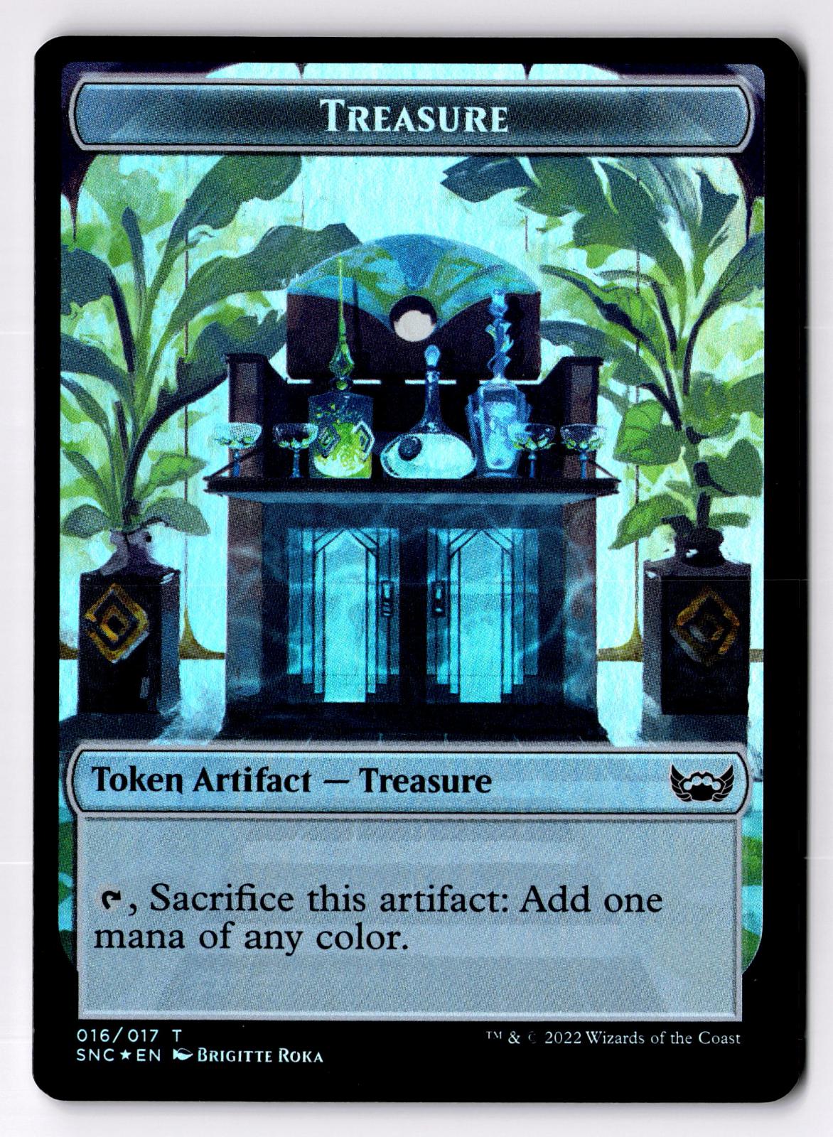 Treasure (016) // Copy Double-Sided Token 16 // 1 Magic: The Gathering Foil LP