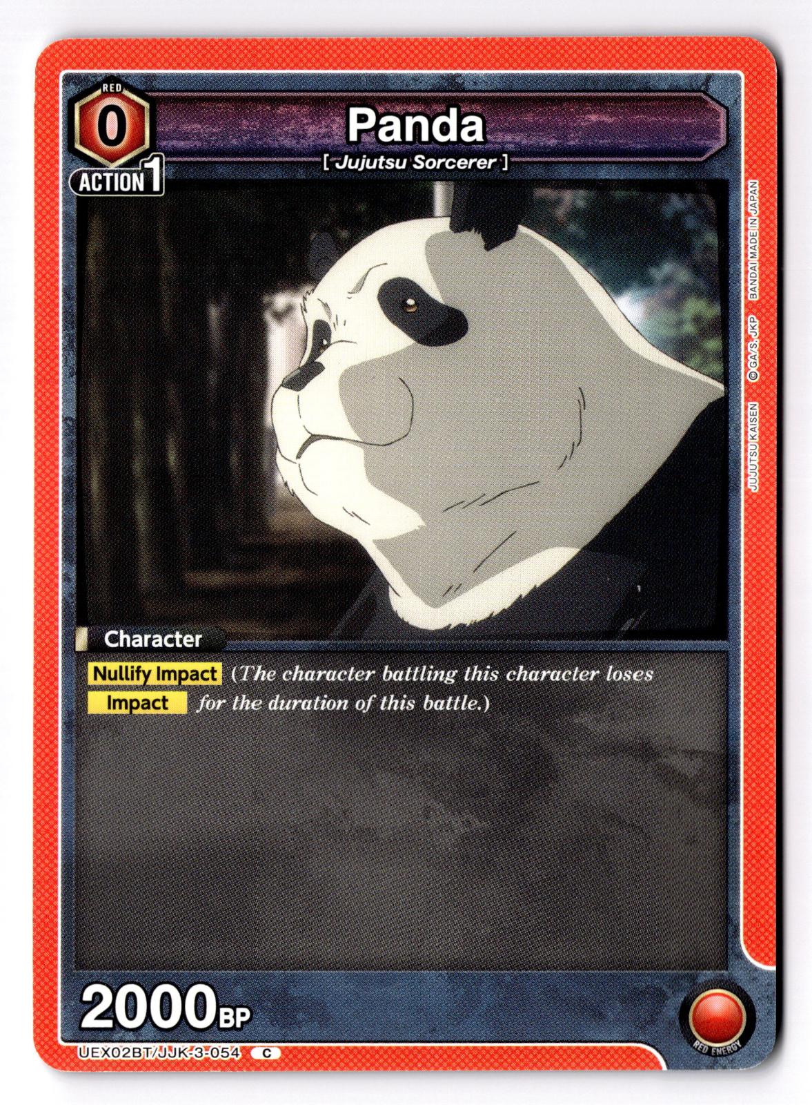 Panda UEX02BT/JJK-3-054 C UEX02BT: Jujutsu Kaisen Vol.2 Union Arena Near Mint