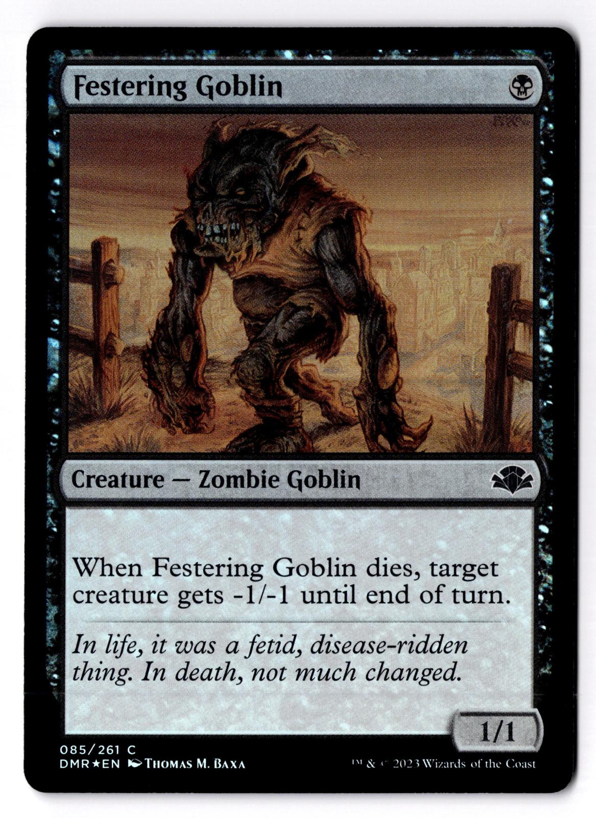 Festering Goblin 85 Common Dominaria Remastered Magic: The Gathering Foil LP