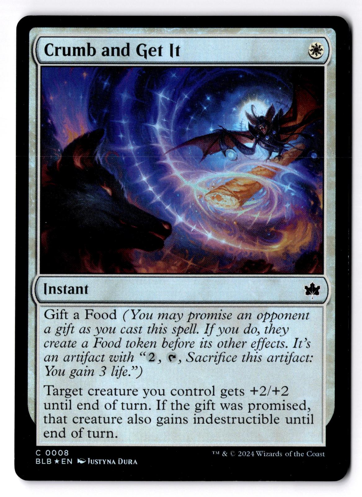 Crumb and Get It 8 Common Bloomburrow Magic: The Gathering Foil Lightly Played