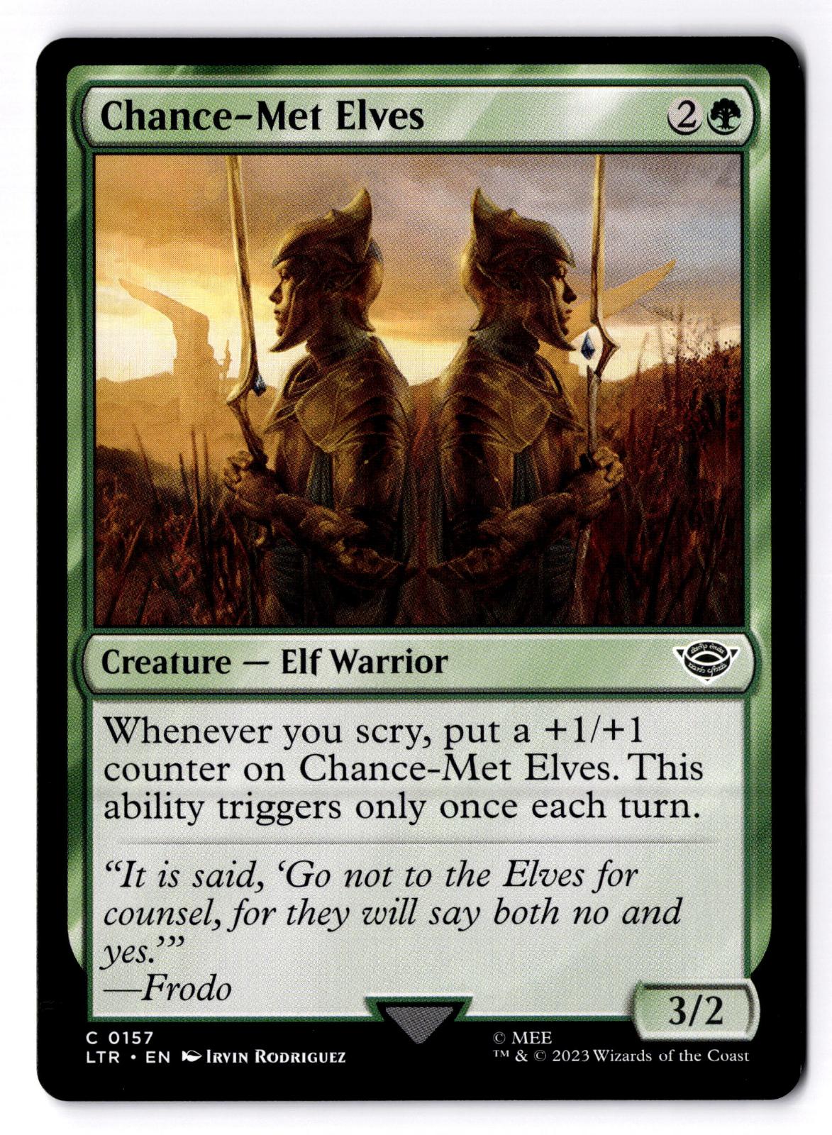Chance-Met Elves 157 The Lord of the Rings Magic: The Gathering LP