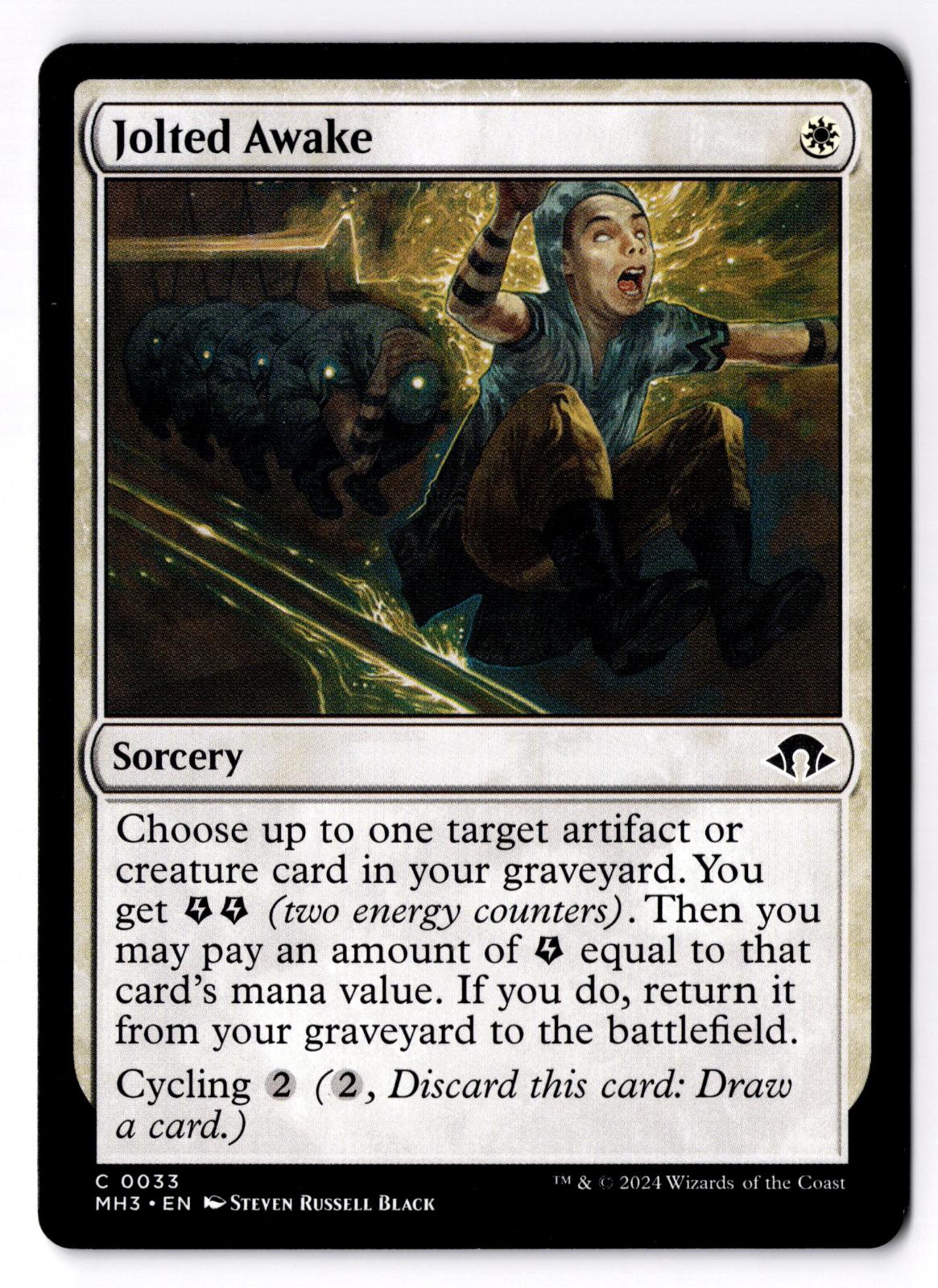 Jolted Awake 33 Common Modern Horizons 3 Magic: The Gathering Lightly Played