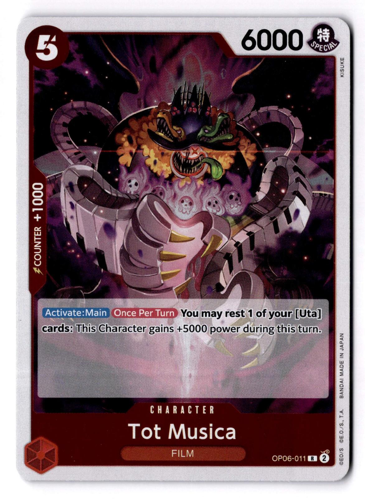 Tot Musica OP06-011 Rare Wings of the Captain One Piece Foil Near Mint