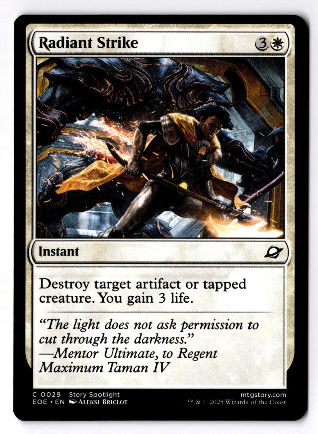 Radiant Strike 29 Common Edge of Eternities Magic: The Gathering Lightly Played
