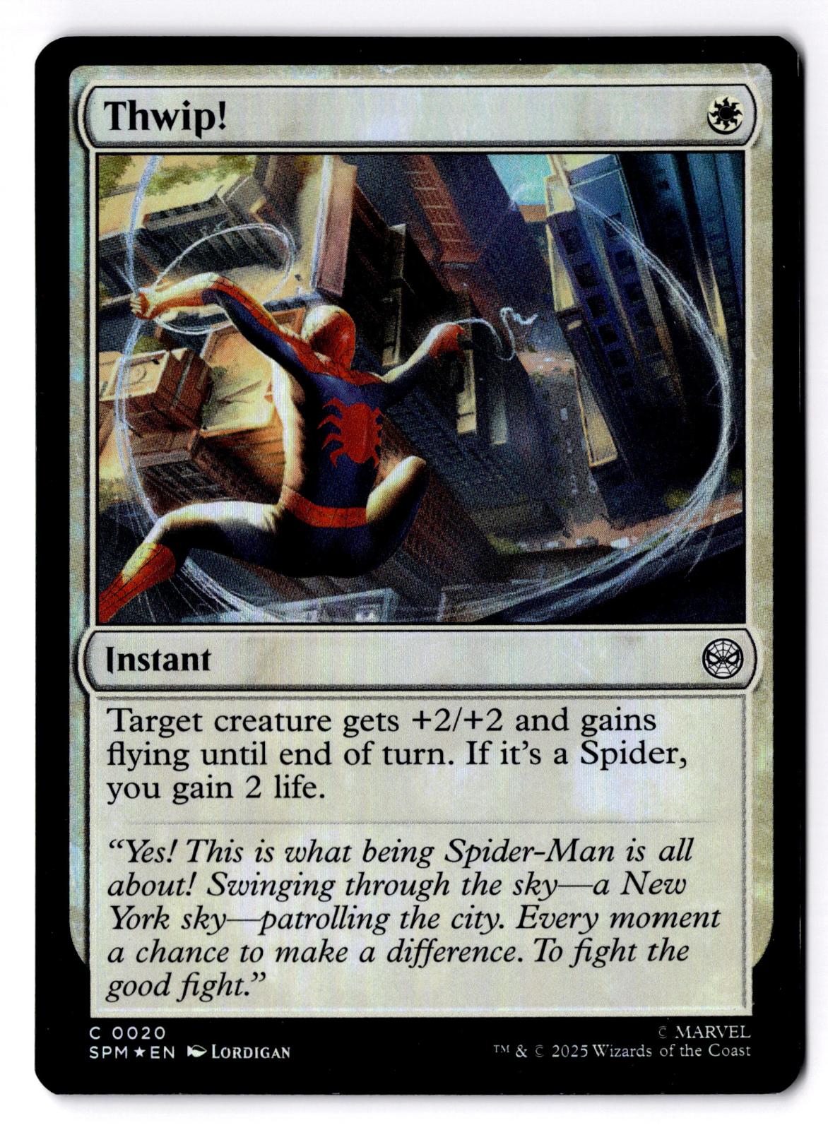 Thwip! 20 Common Marvel's Spider-Man Magic: The Gathering Foil Lightly Played