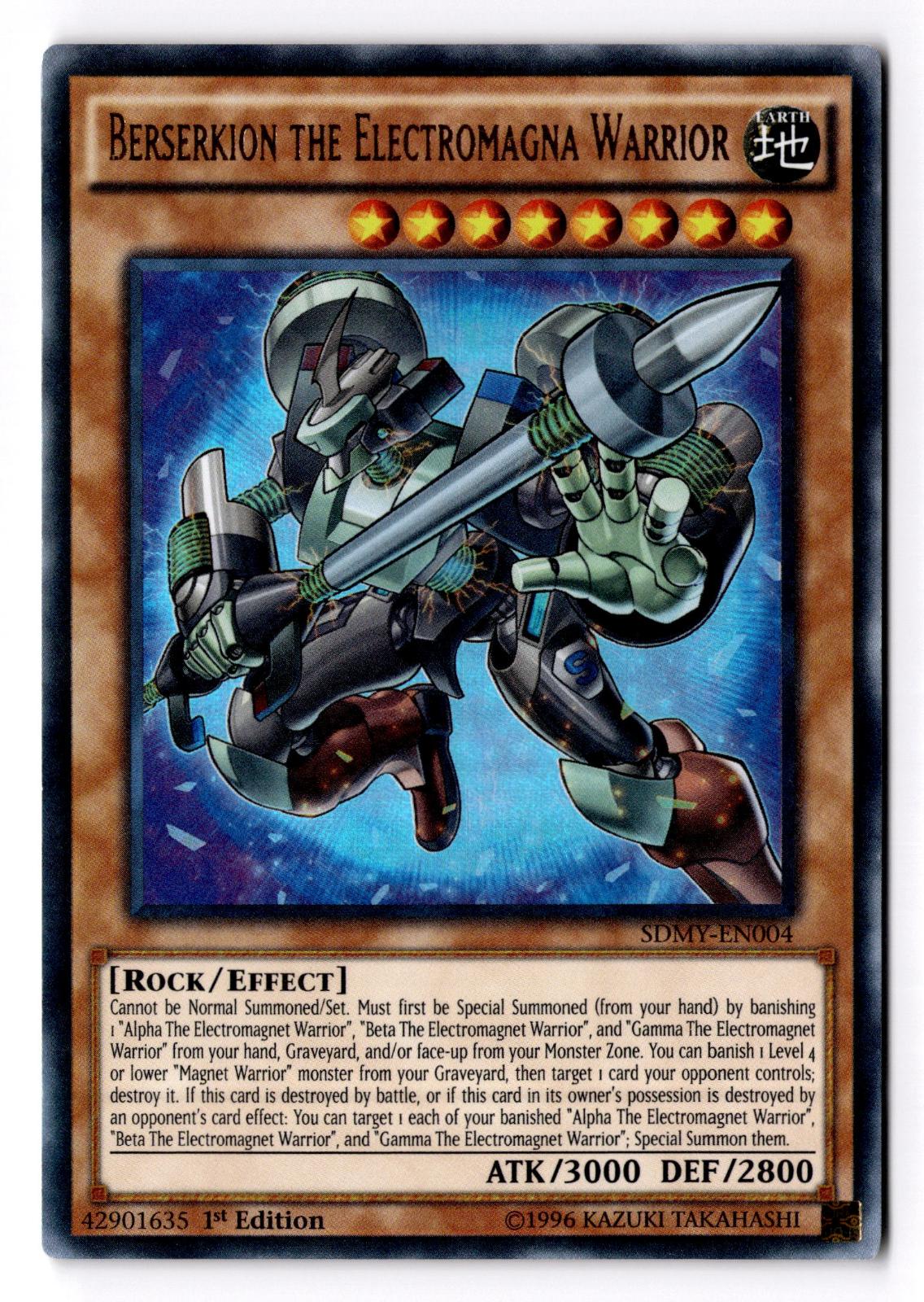 Berserkion the Electromagna Warrior SDMY-EN004 Structure Deck 1st Edition NM