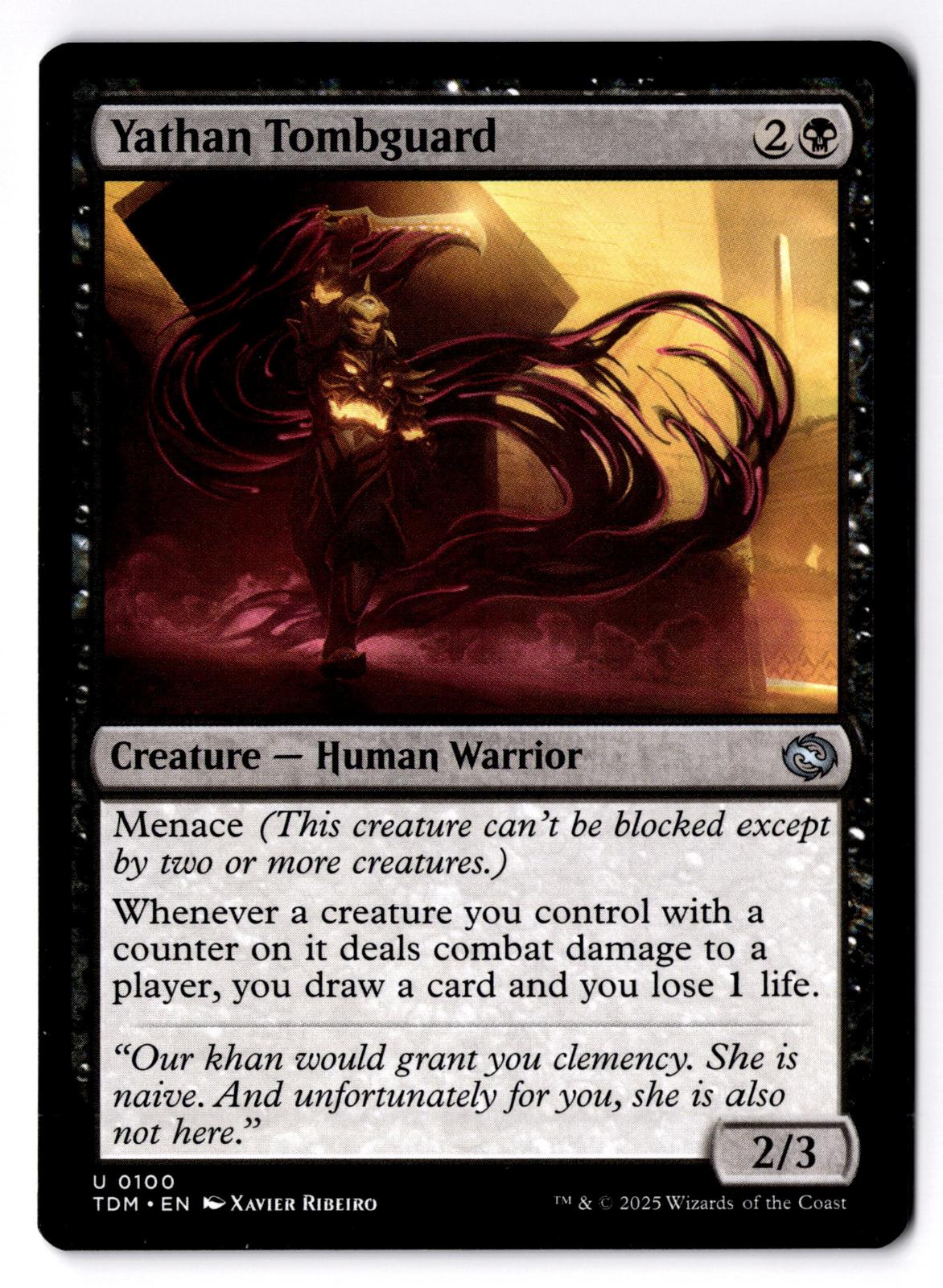 Yathan Tombguard 100 Uncommon Tarkir: Dragonstorm Magic: The Gathering LP