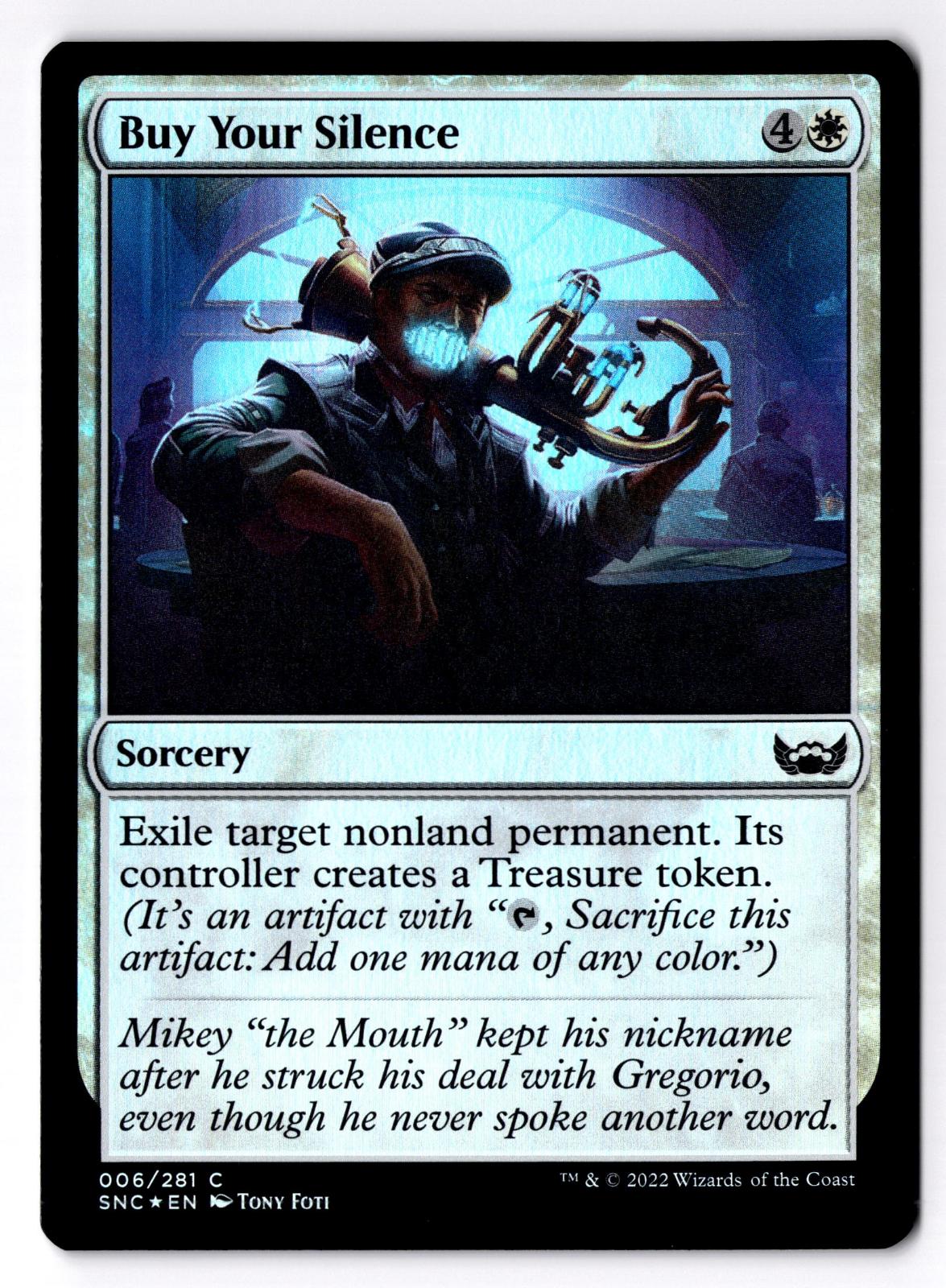 Buy Your Silence 6 Common Streets of New Capenna Magic: The Gathering Foil LP