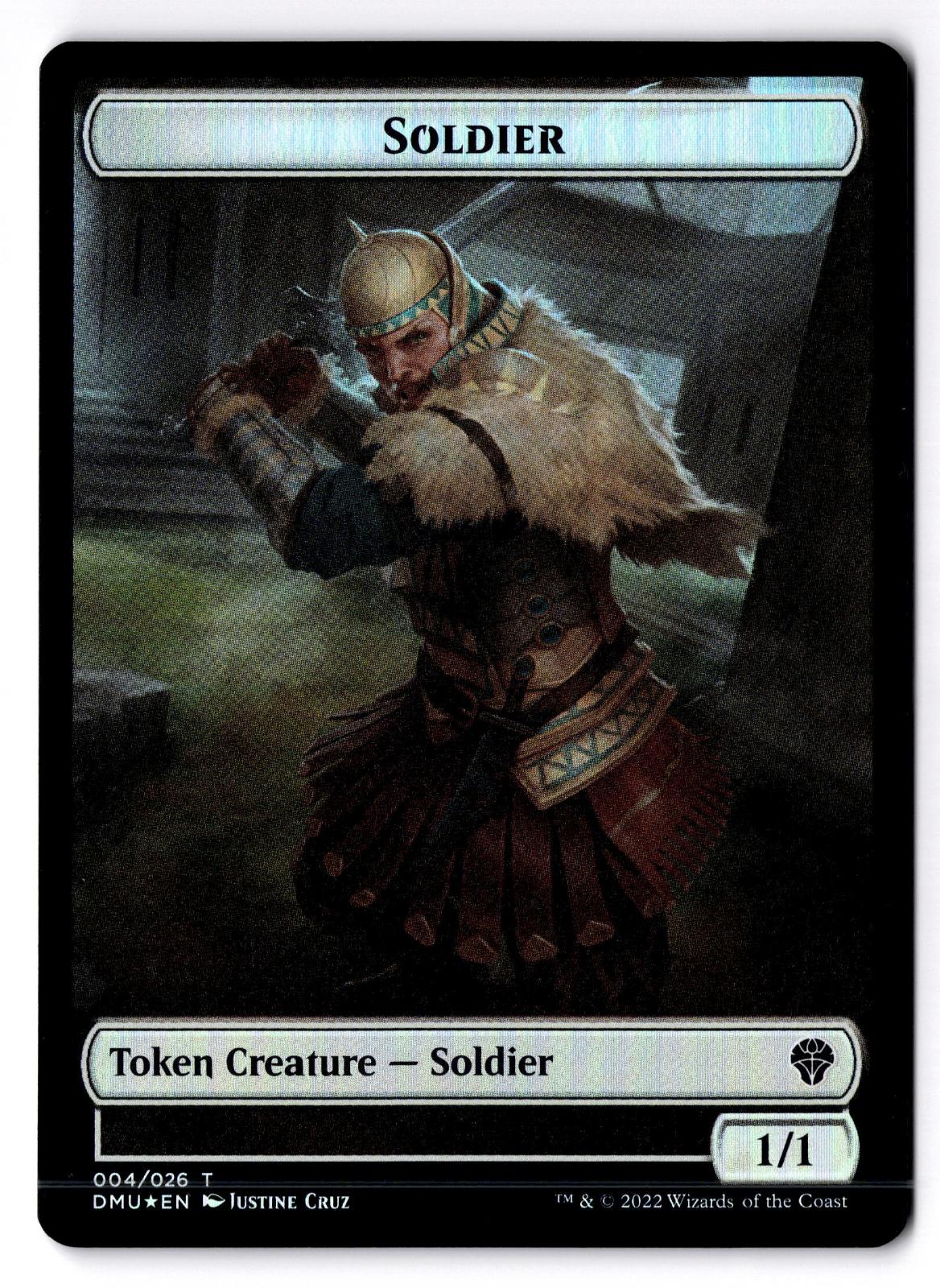 Soldier // Zombie Double-Sided Token 4 // 9 Magic: The Gathering Foil LP