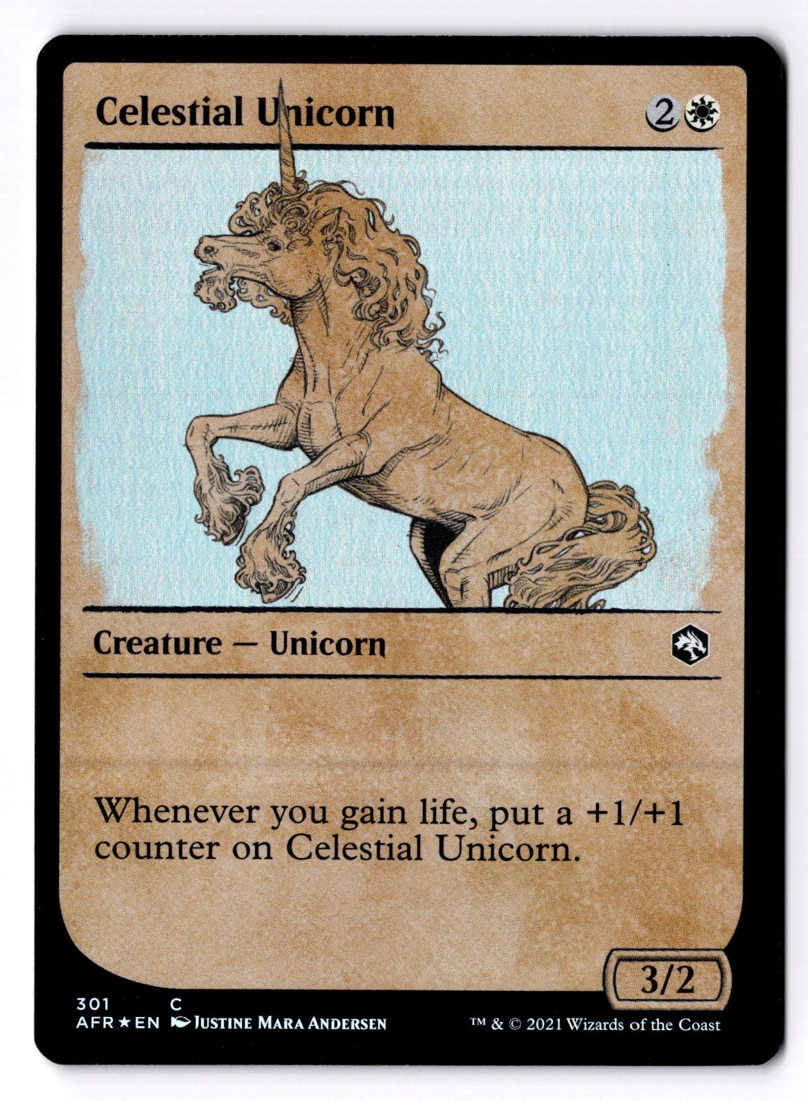 Celestial Unicorn (Showcase) 301 Adventures in the Forgotten Realms Foil LP
