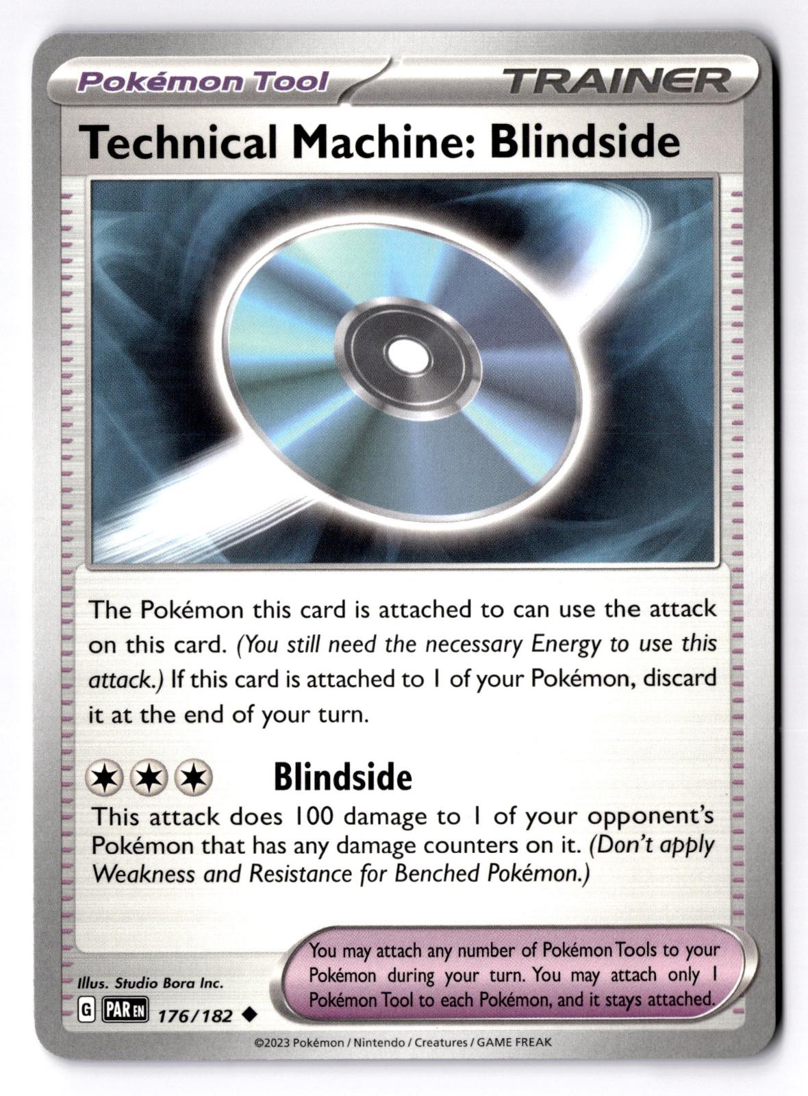 Technical Machine: Blindside 176/182 Uncommon Paradox Rift Pokemon Near Mint