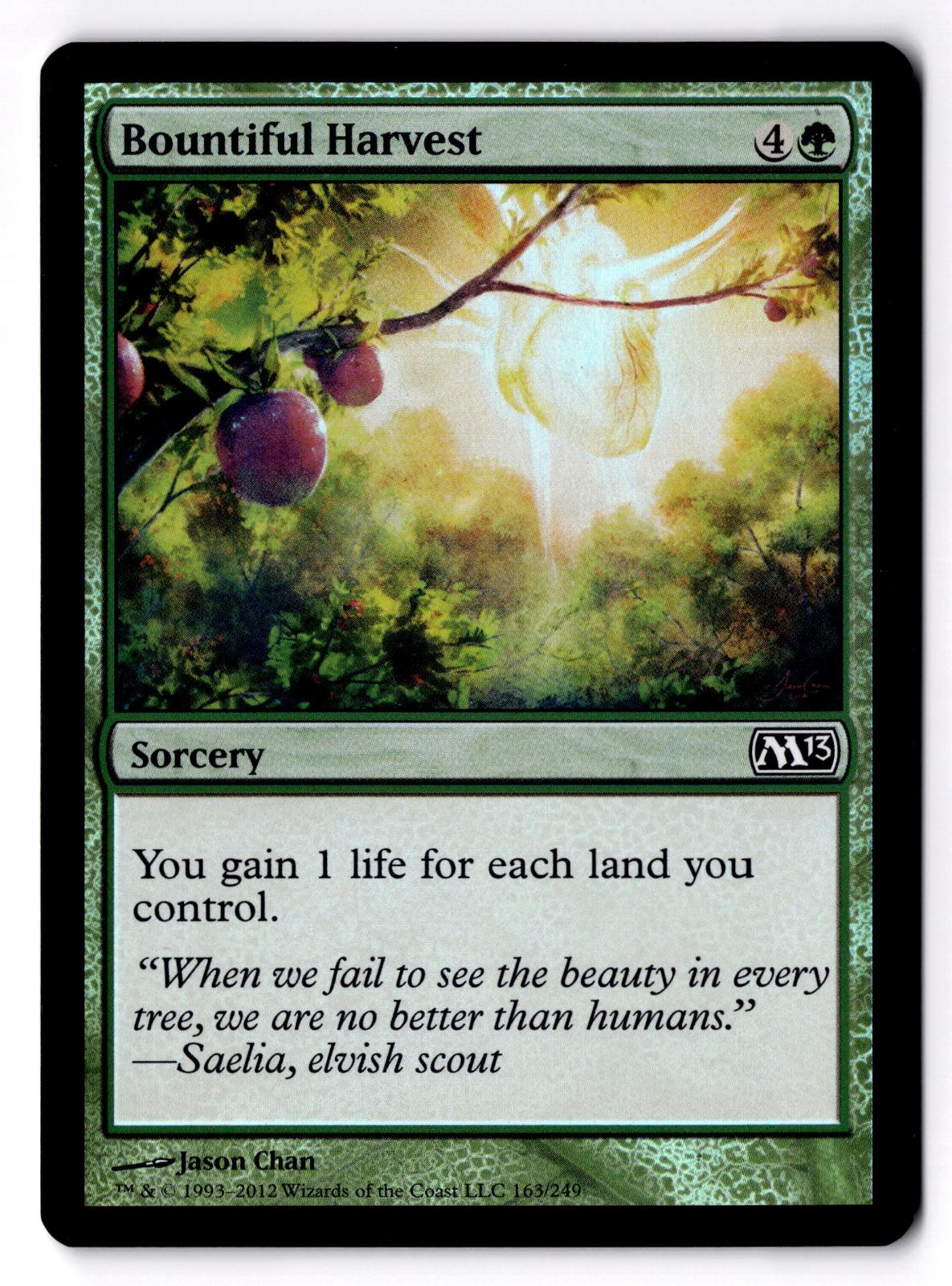 Bountiful Harvest 163 Common Magic 2013 (M13) Magic: The Gathering Foil LP