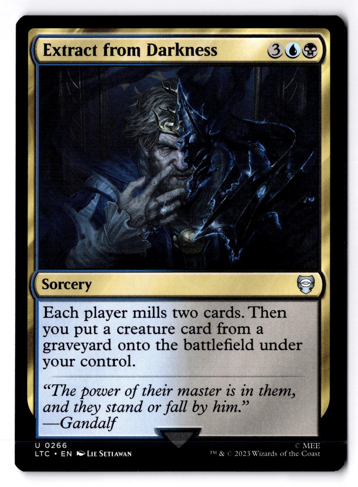 Extract from Darkness 266 Magic: The Gathering LP