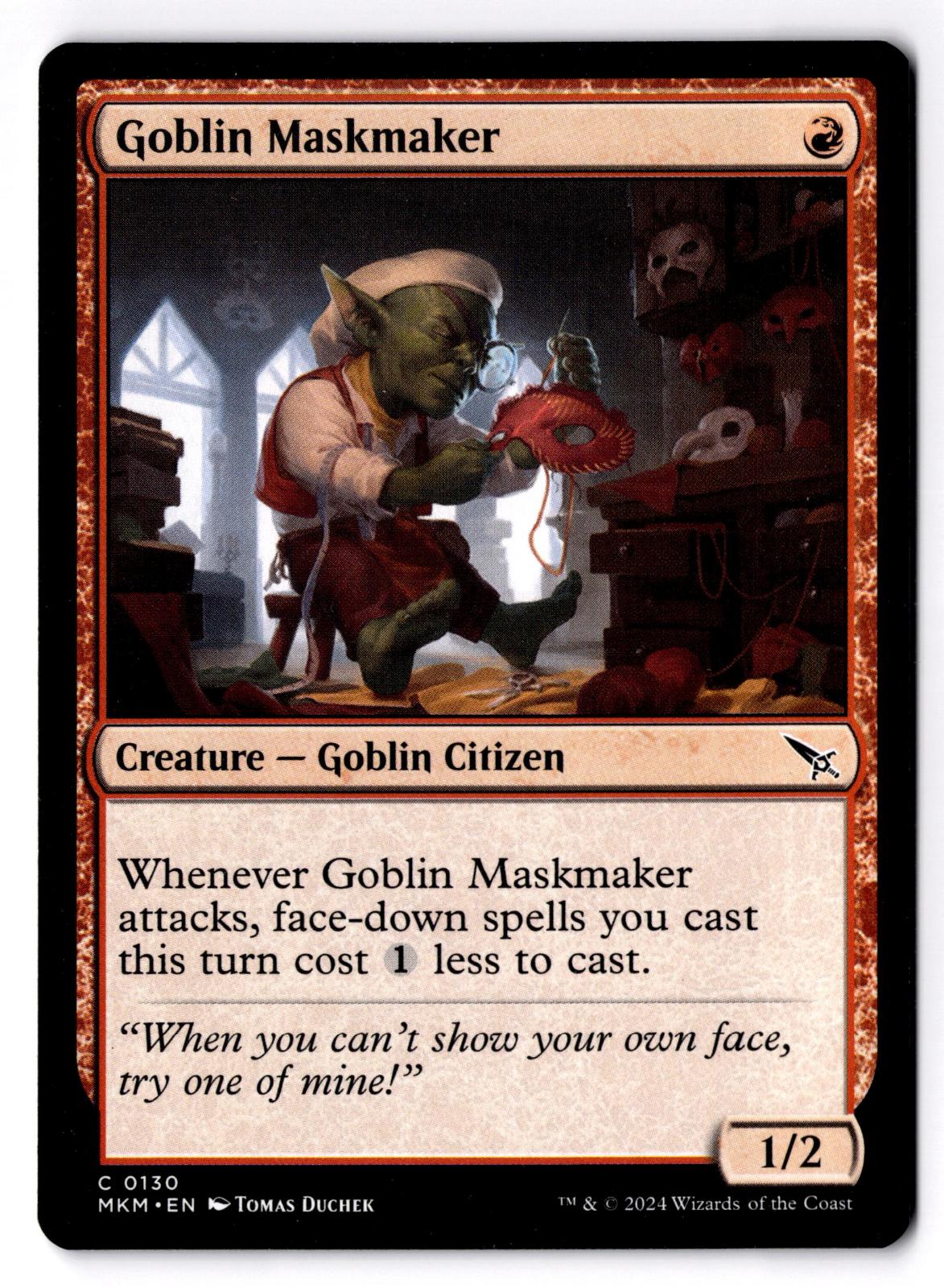 Goblin Maskmaker 130 Common Murders at Karlov Manor Magic: The Gathering MP