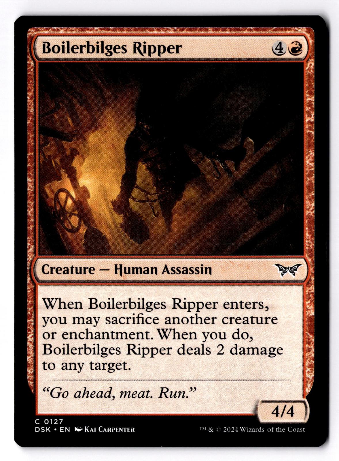 Boilerbilges Ripper 127 Duskmourn: House of Horror Magic: The Gathering LP
