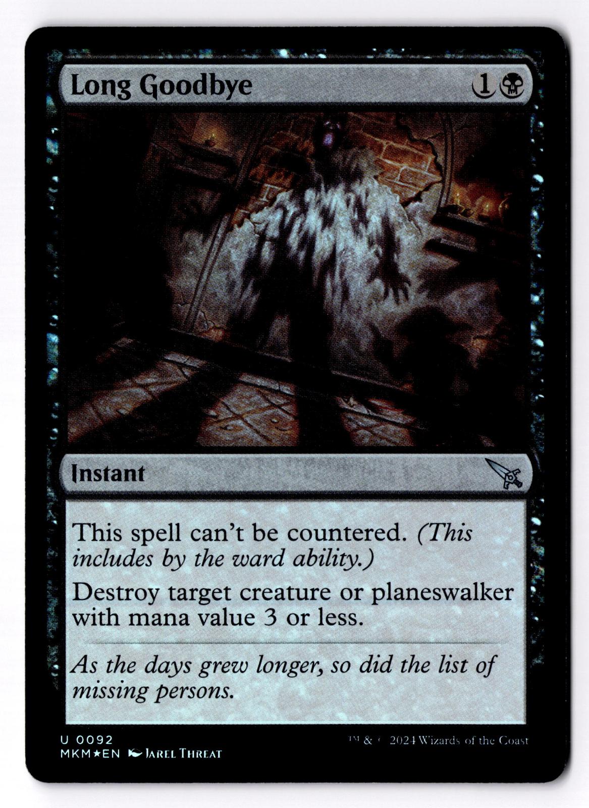 Long Goodbye 92 Uncommon Murders at Karlov Manor Magic: The Gathering Foil LP