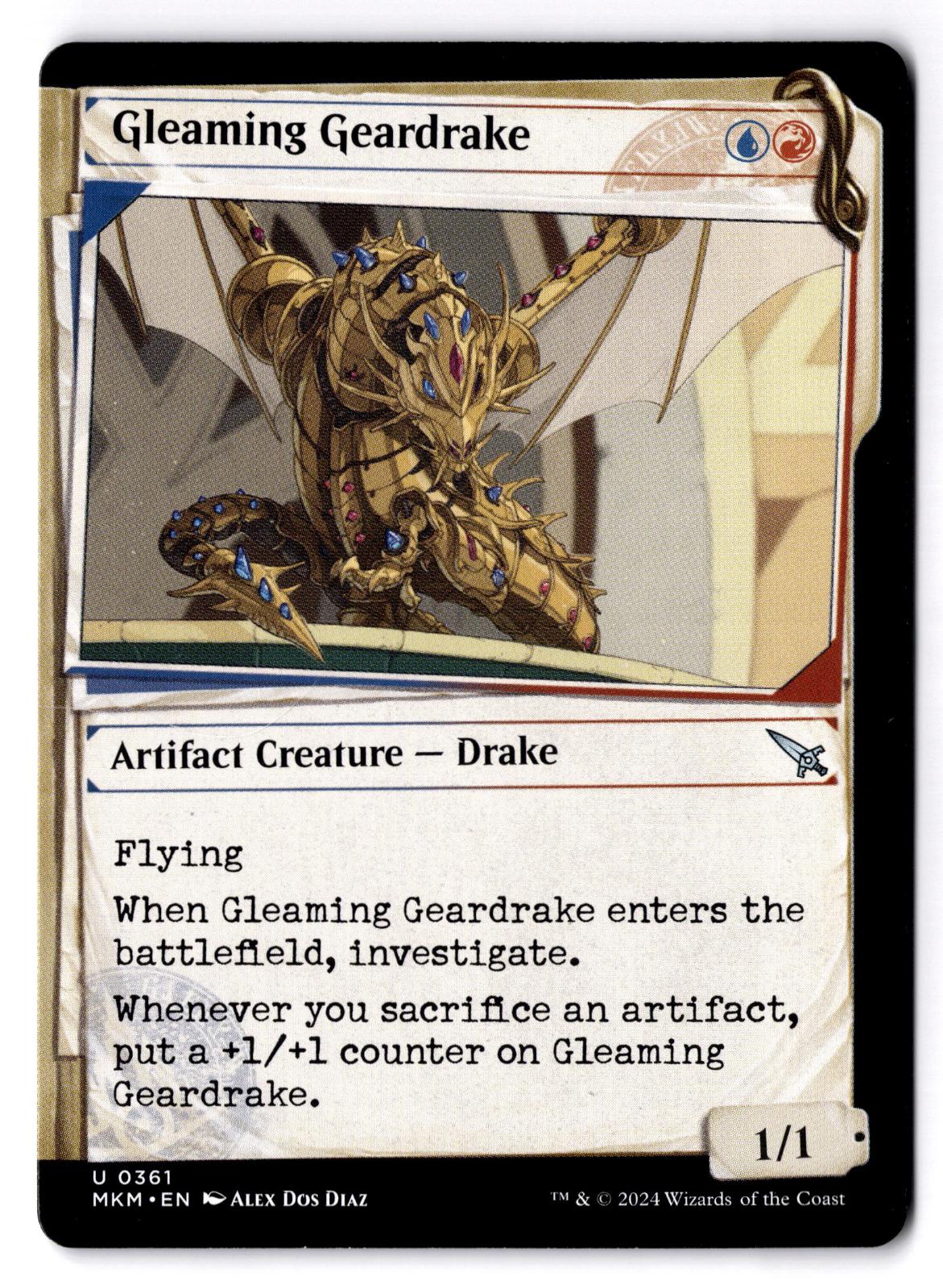 Gleaming Geardrake (Showcase) 361 Magic: The Gathering LP
