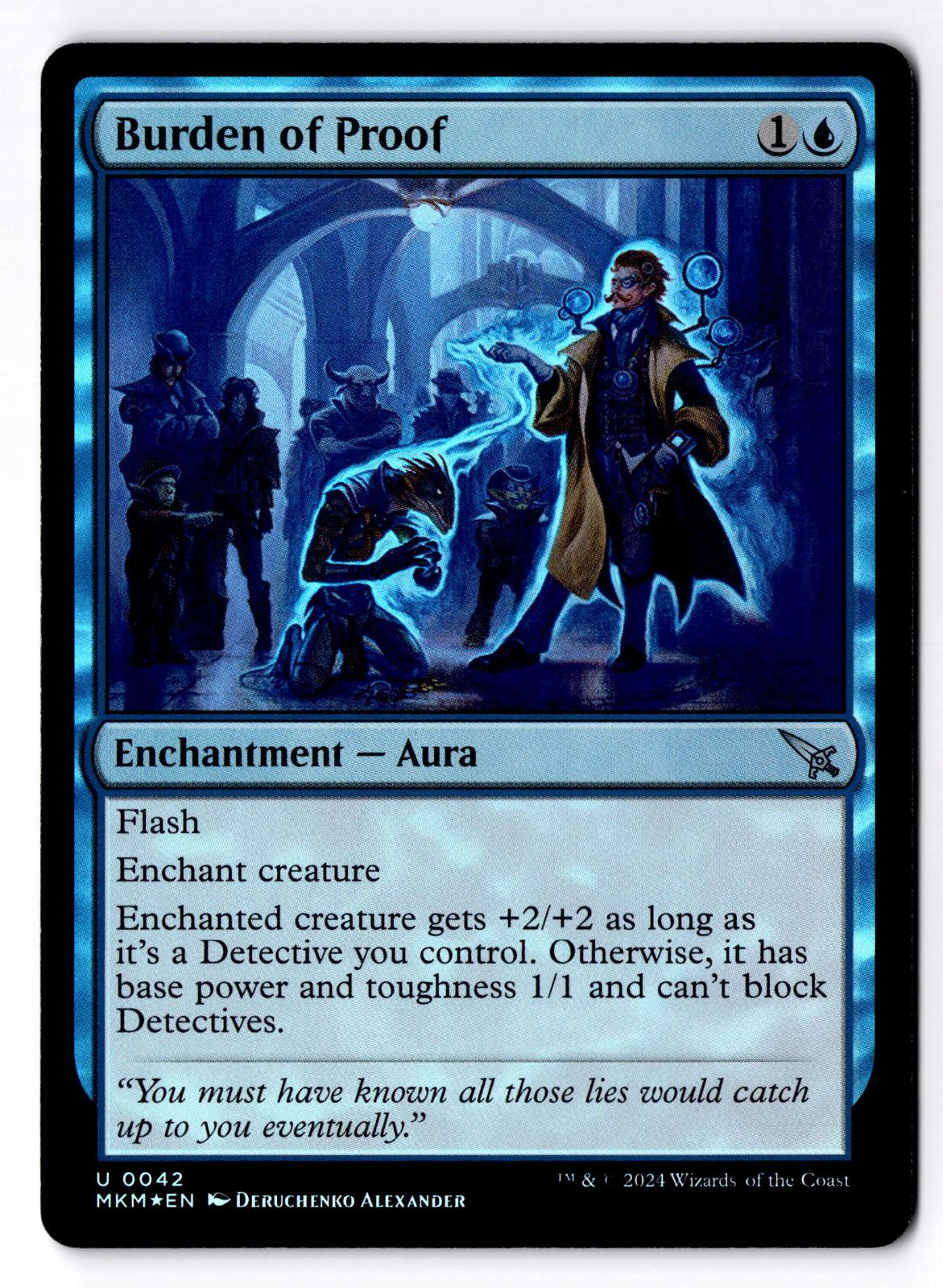 Burden of Proof 42 Uncommon Murders at Karlov Manor Magic: The Gathering Foil LP